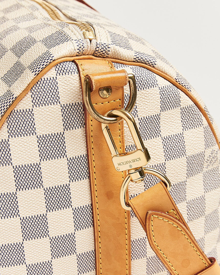 Men | Pre-Owned & Vintage Bags | Louis Vuitton Pre-Owned | Keepall Bandouliére Damier Azur