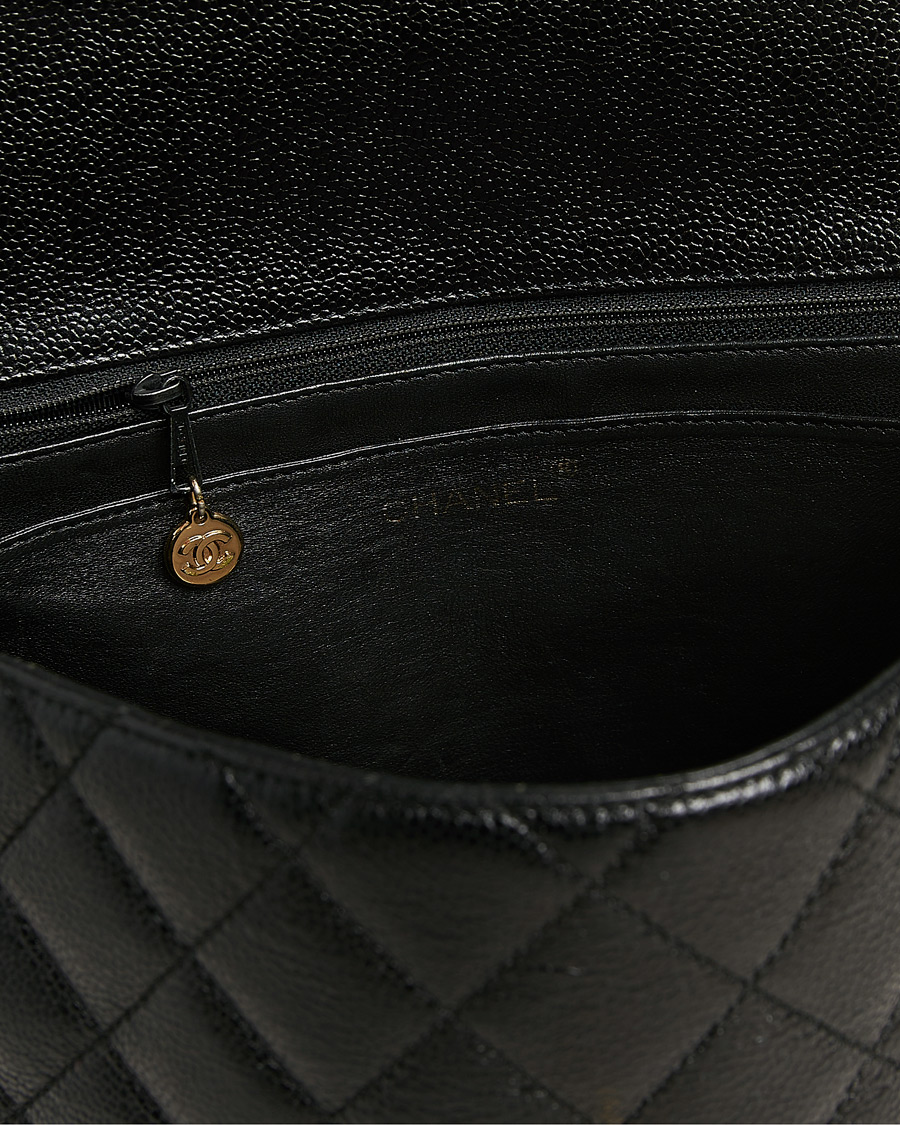 Men | Pre-Owned & Vintage Bags | Chanel Pre-Owned | Kelly Top Handle Bag Caviar Black