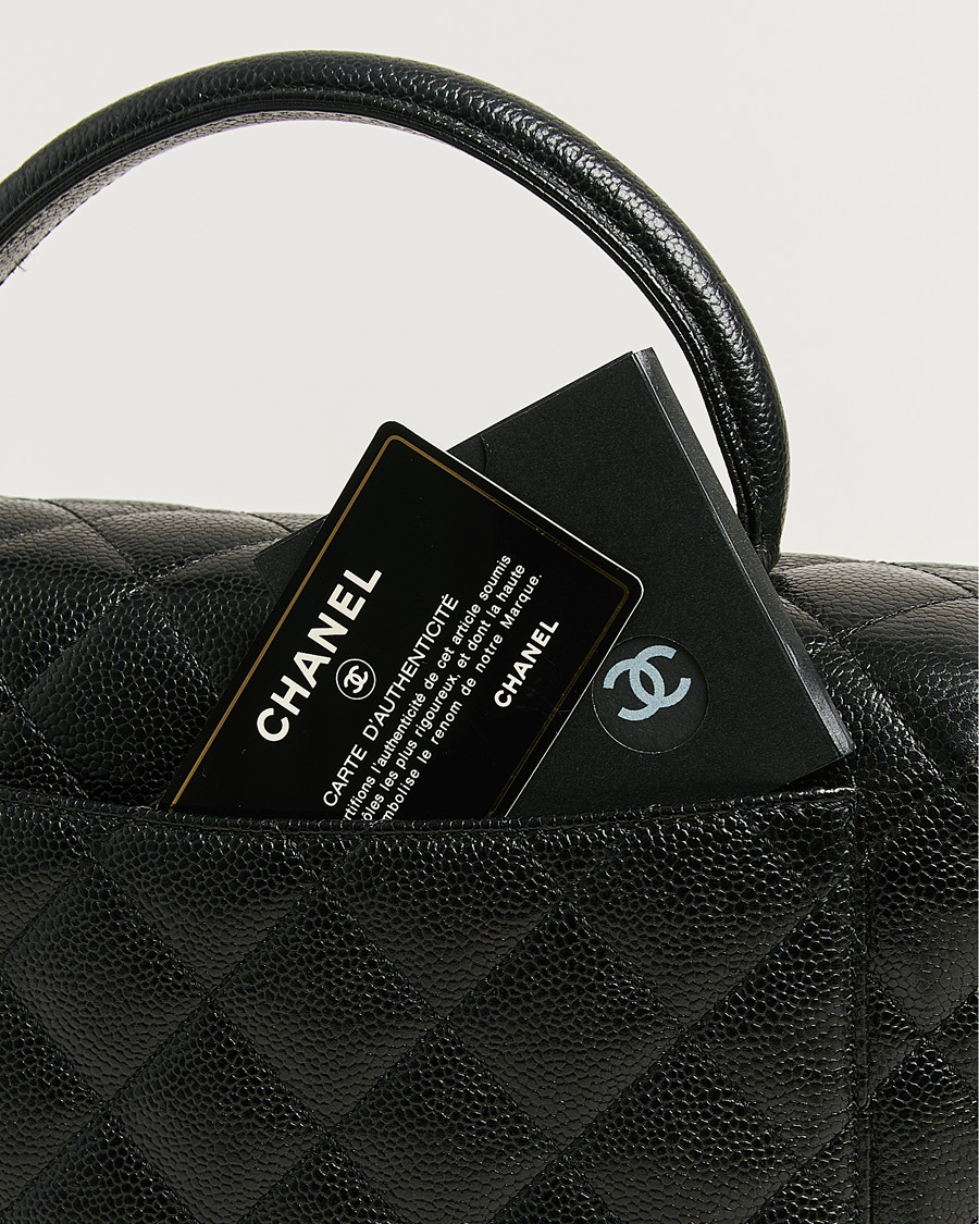 Men | Pre-Owned & Vintage Bags | Chanel Pre-Owned | Kelly Top Handle Bag Caviar Black