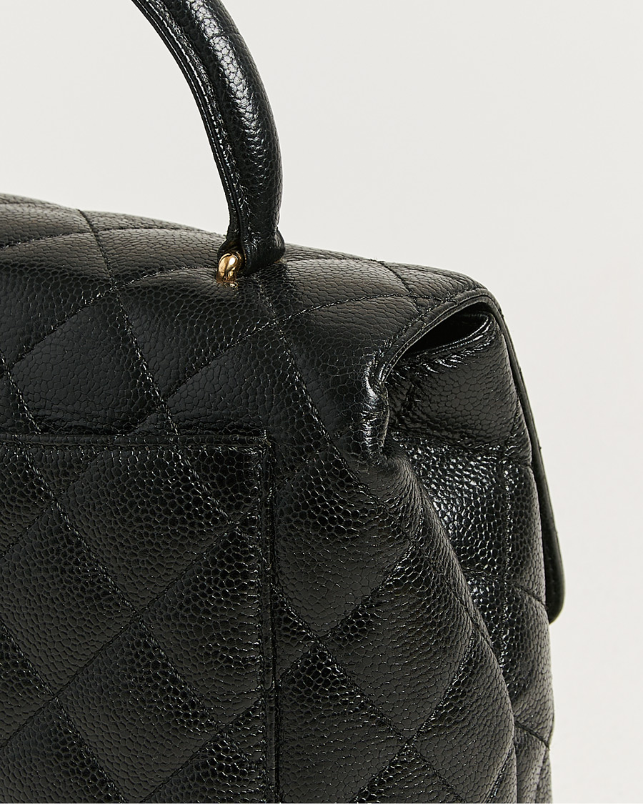 Men | Pre-Owned & Vintage Bags | Chanel Pre-Owned | Kelly Top Handle Bag Caviar Black