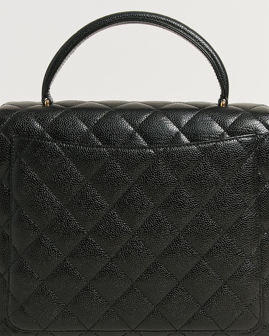 Men | Pre-Owned & Vintage Bags | Chanel Pre-Owned | Kelly Top Handle Bag Caviar Black