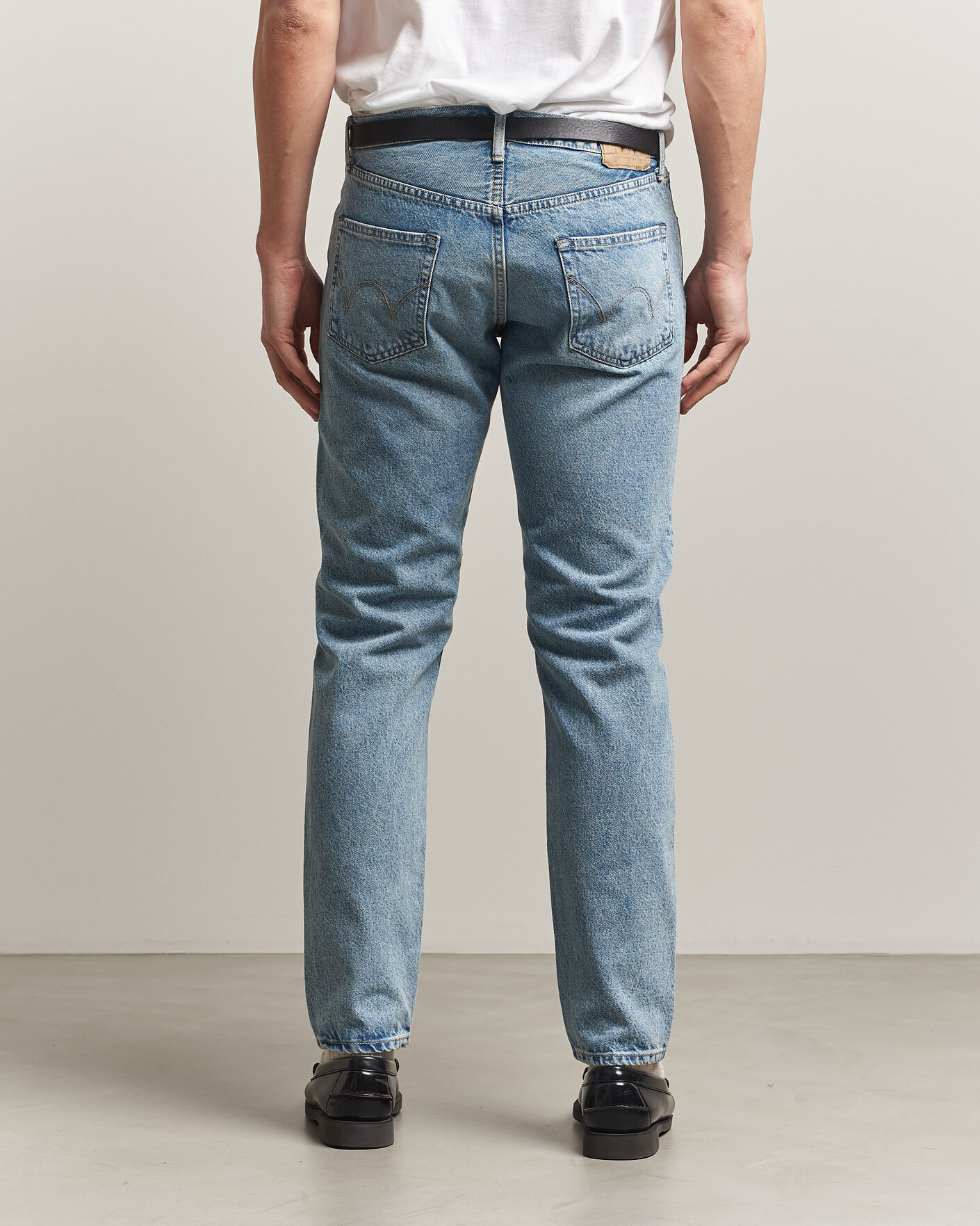 Men | Trousers | EDWIN | Regular Tapered Jeans Used Light Blue