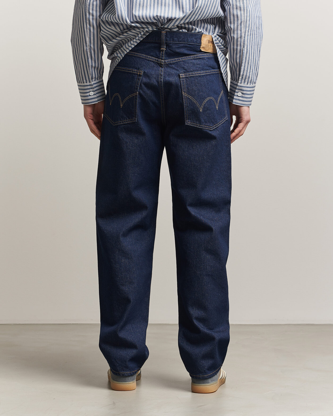EDWIN Loose Straight Jeans Blue Rinsed at CareOfCarl.com