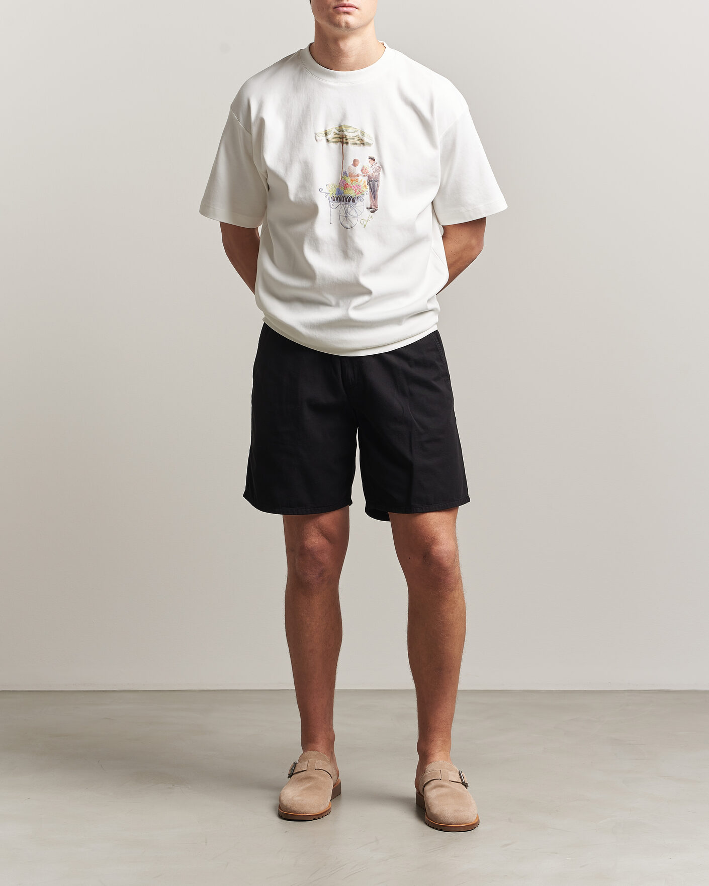Men | T-Shirts | Drôle de Monsieur | Fleuriste T-Shirt Off White