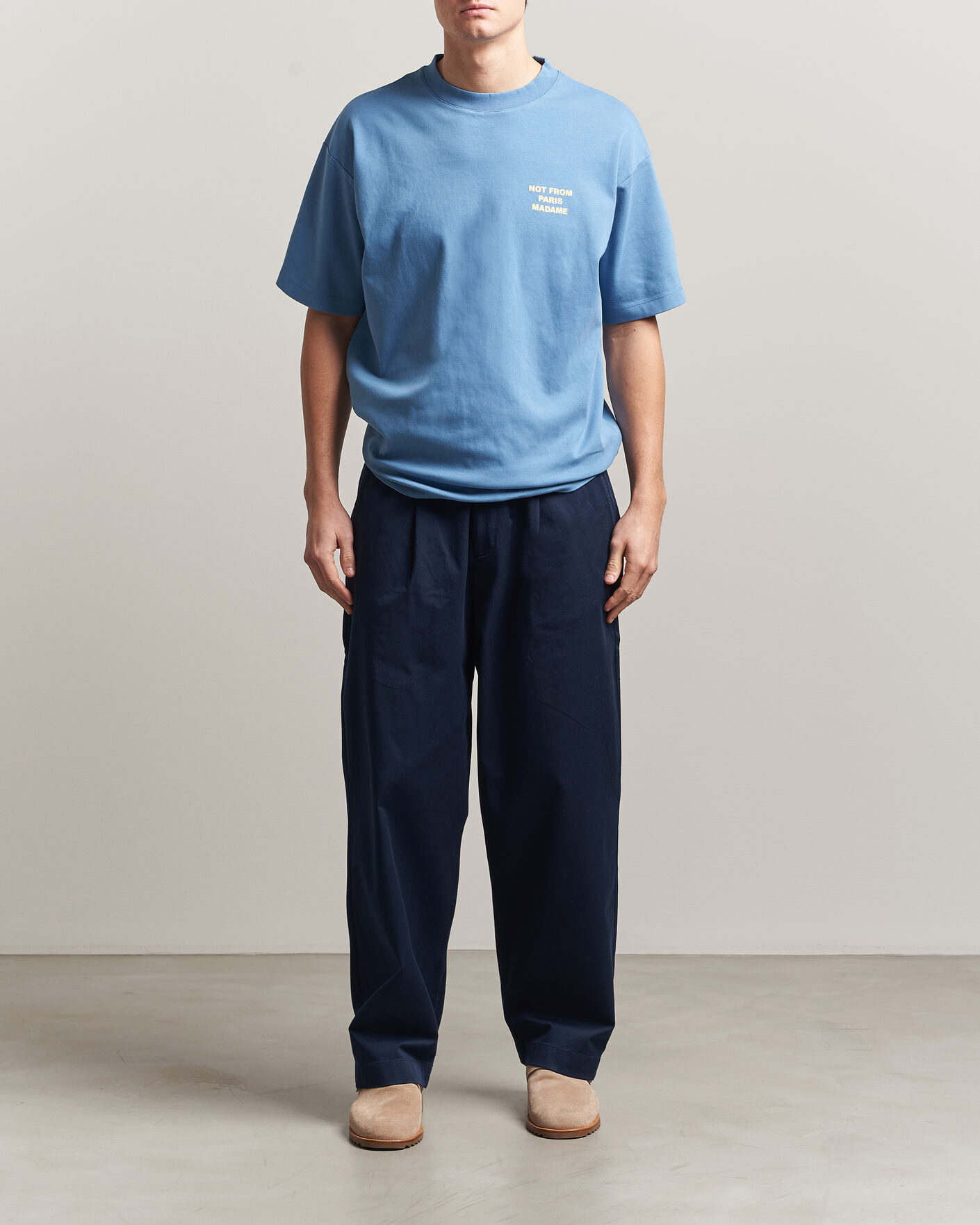 Men | T-Shirts | Drôle de Monsieur | Slogan T-Shirt Atlantic Blue