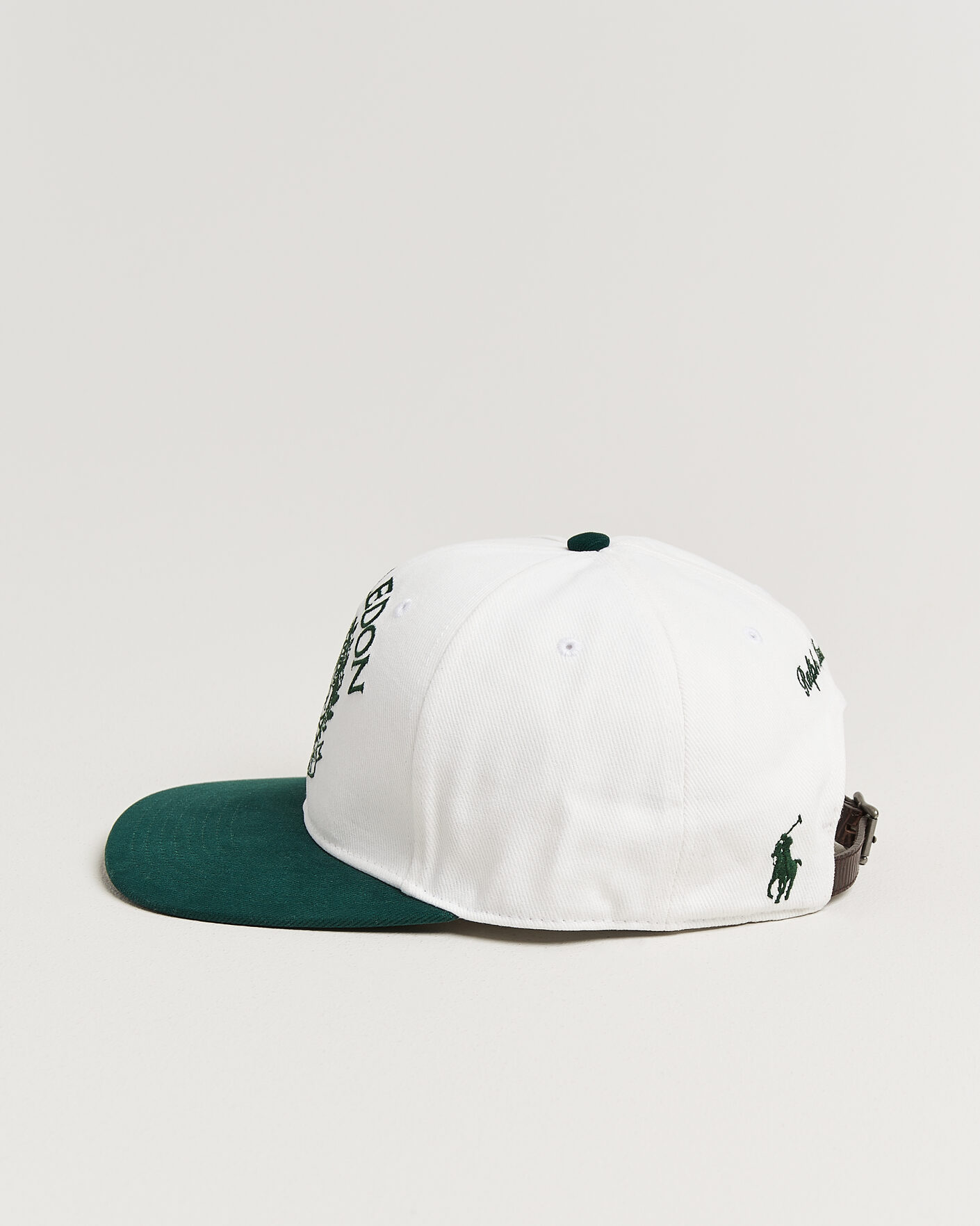 Polo Ralph Lauren Wimbledon Cap White/Moss Agate at CareOfCarl.com