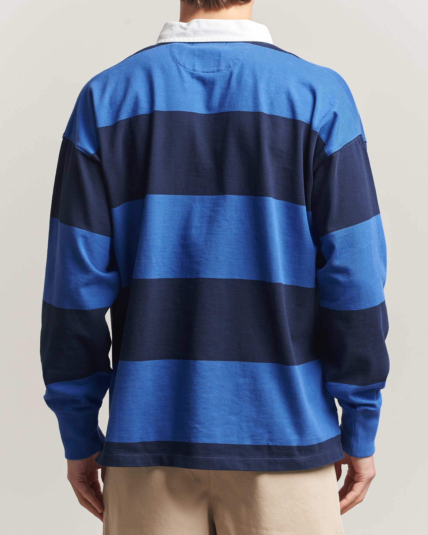 Men | Sweaters & Knitwear | Polo Ralph Lauren | Striped Rugby Pullover Collegiate Blue