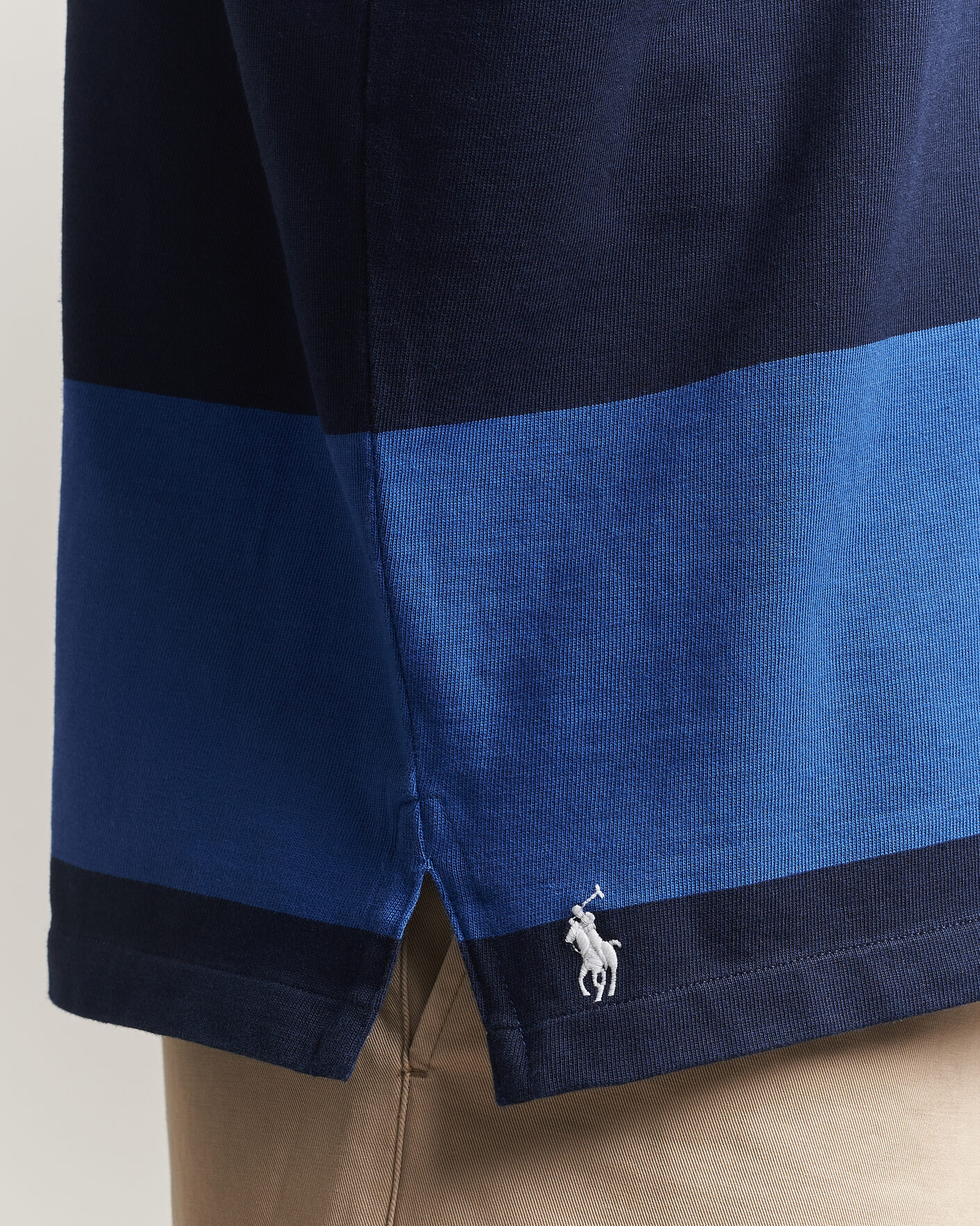 Men | Sweaters & Knitwear | Polo Ralph Lauren | Striped Rugby Pullover Collegiate Blue