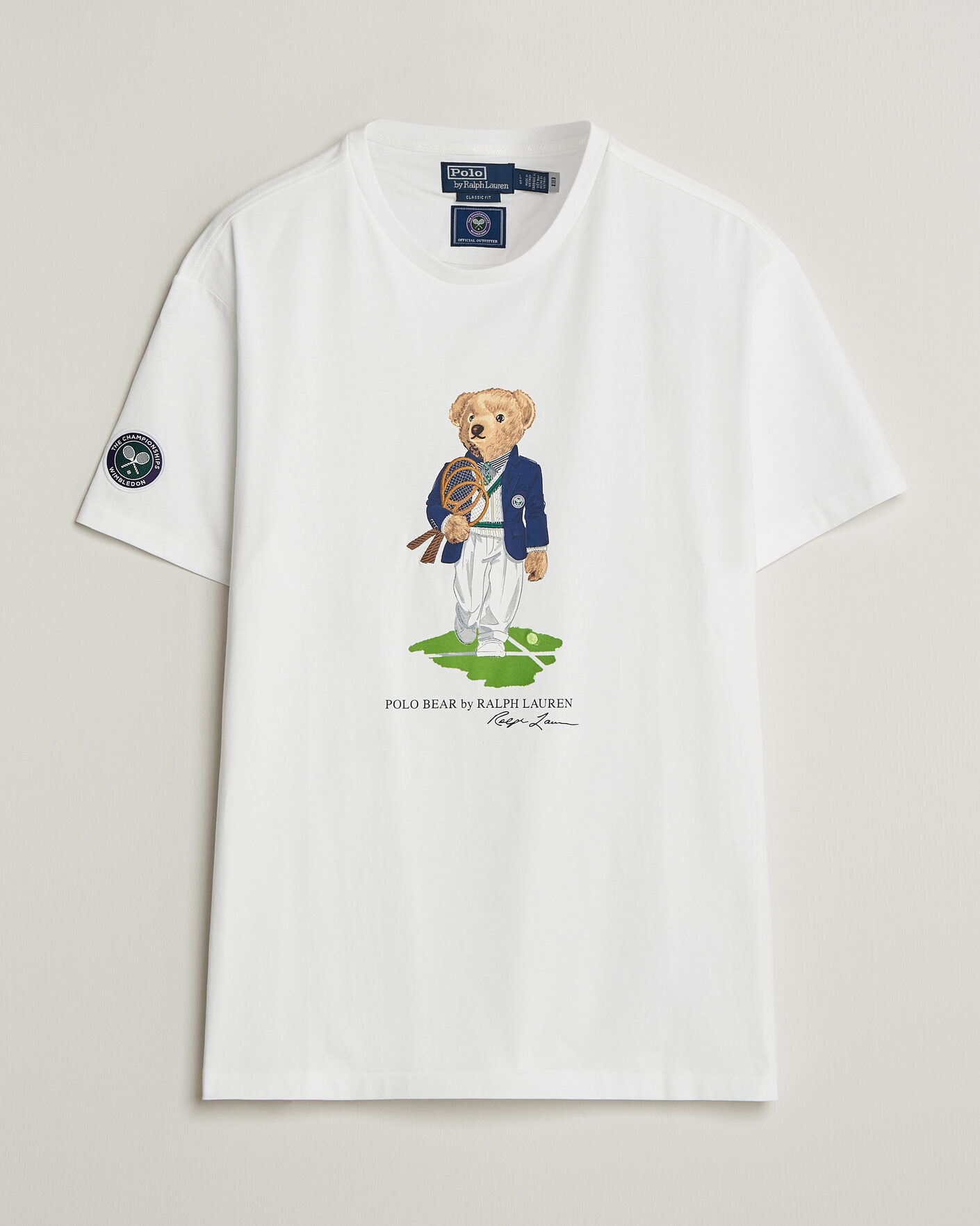 Men | T-Shirts | Polo Ralph Lauren | Wimbledon Bear Tee White