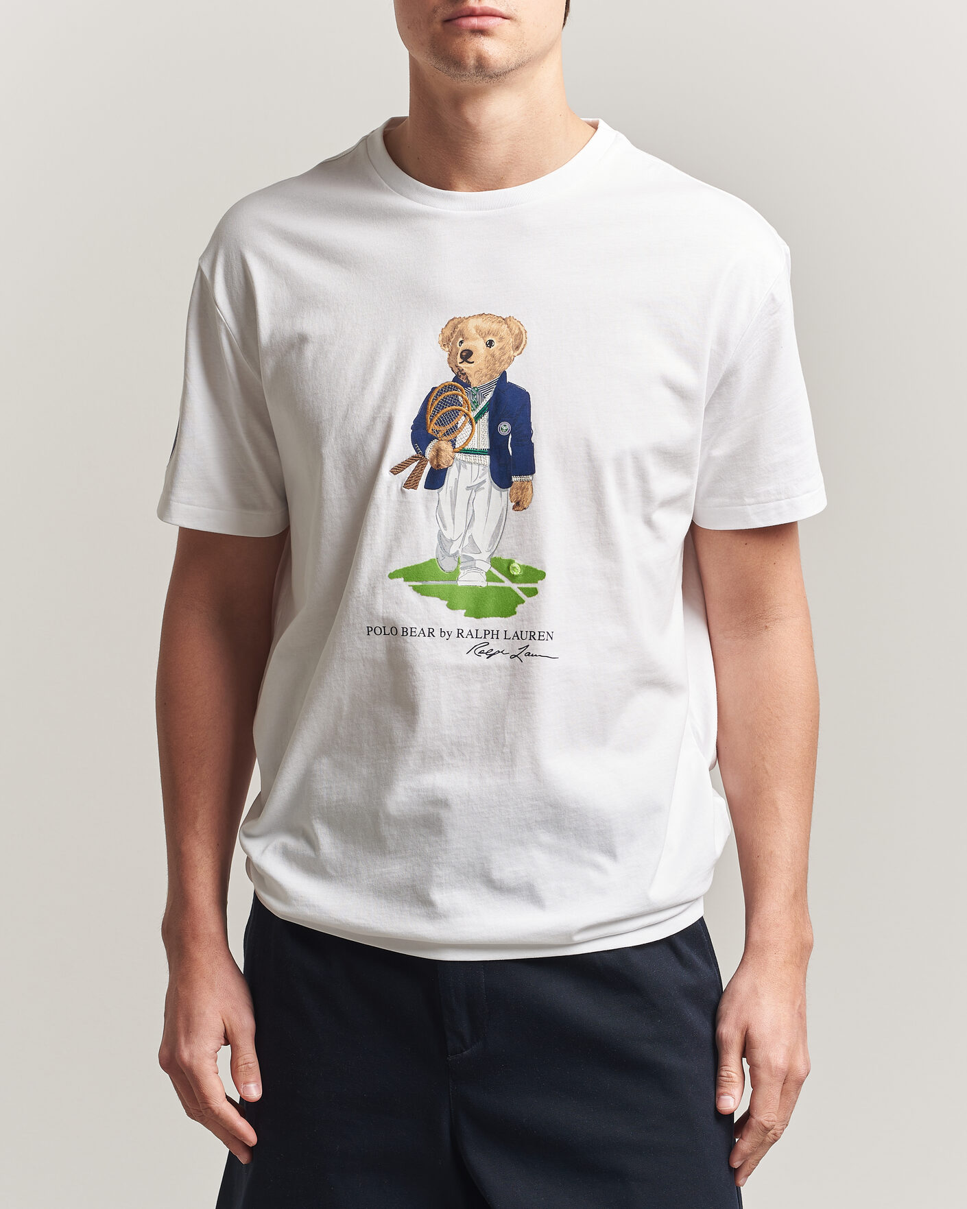 Men | T-Shirts | Polo Ralph Lauren | Wimbledon Bear Tee White