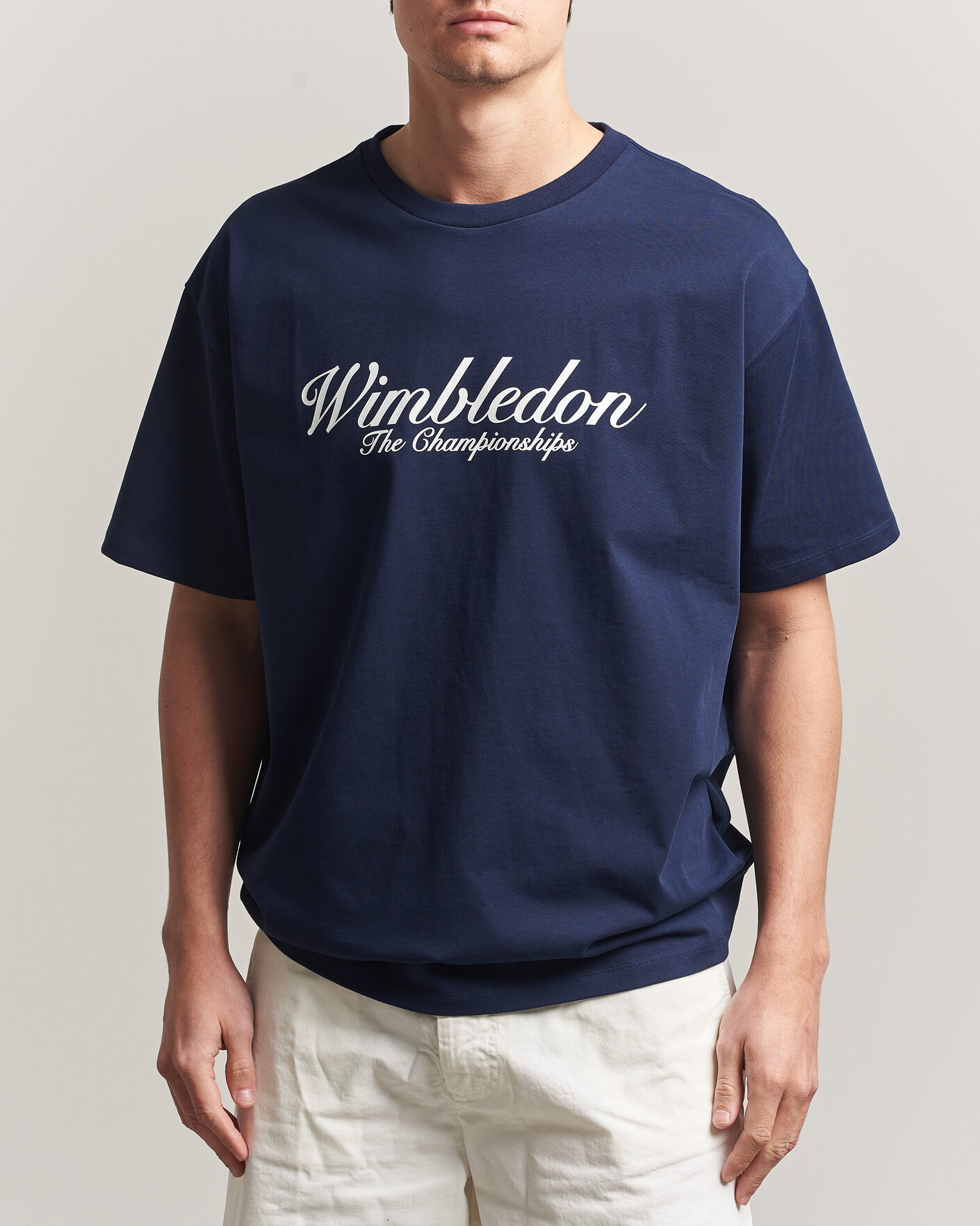 Men | T-Shirts | Polo Ralph Lauren | Wimbledon Championship Tee Refined Navy