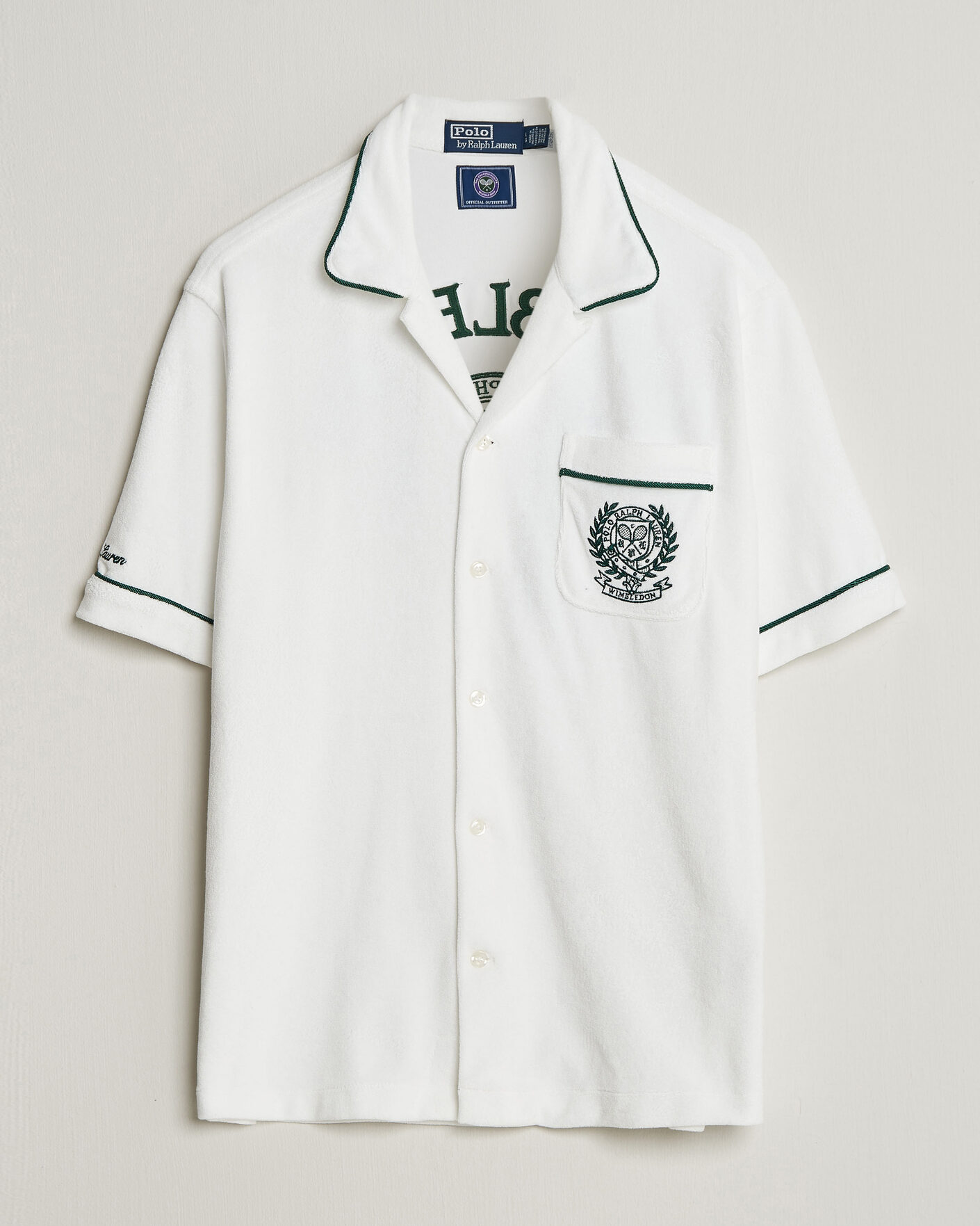 Men | Shirts | Polo Ralph Lauren | Terry Short Sleeve Shirt White