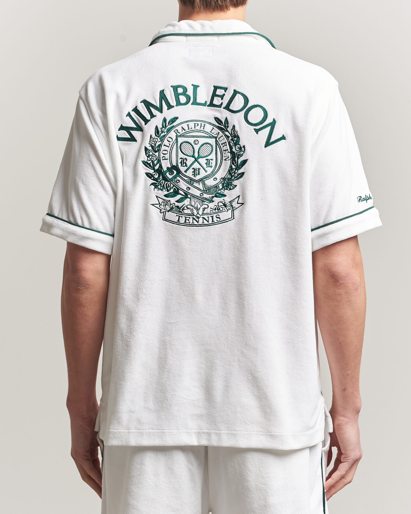 Men | Shirts | Polo Ralph Lauren | Terry Short Sleeve Shirt White