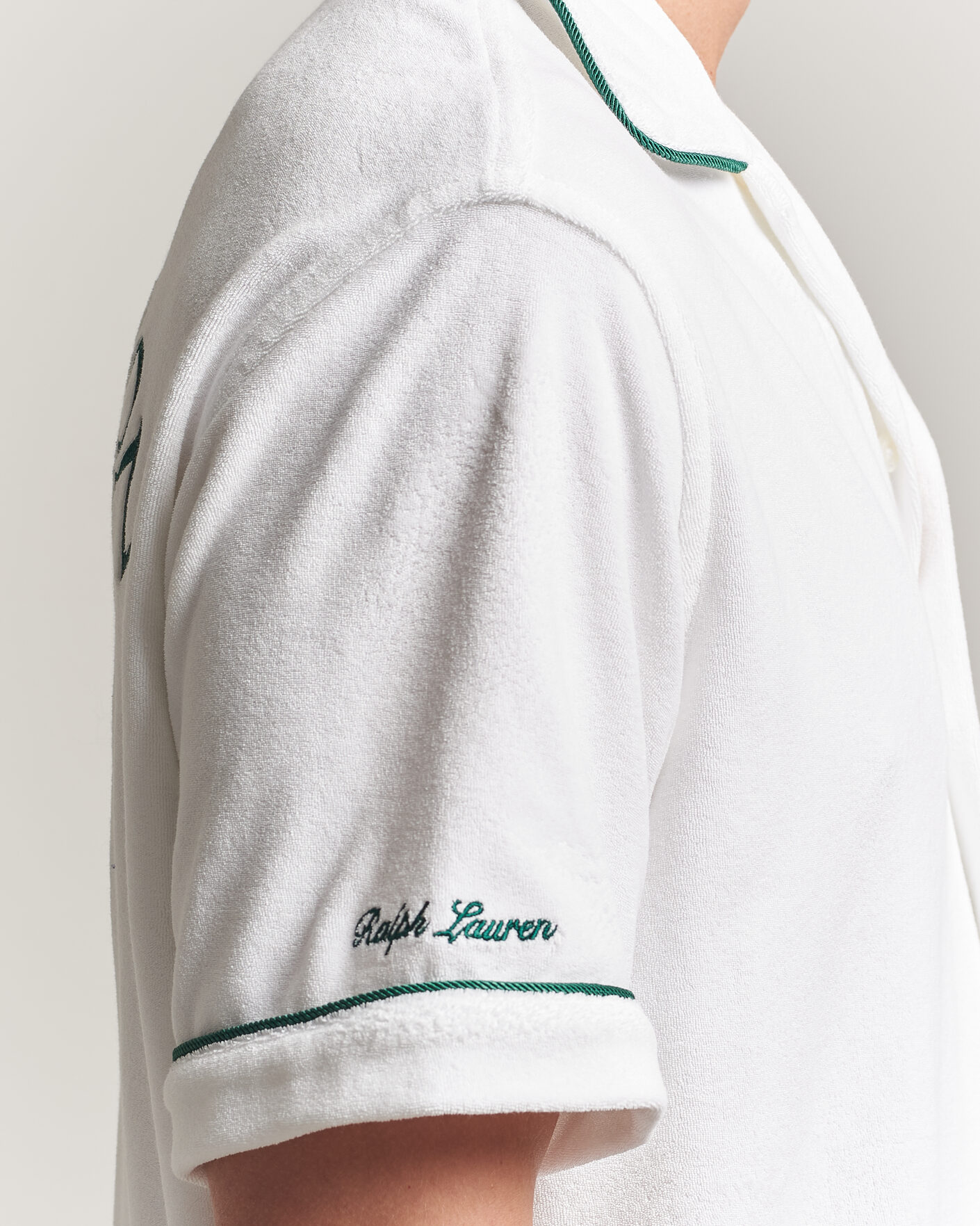 Men | Shirts | Polo Ralph Lauren | Terry Short Sleeve Shirt White