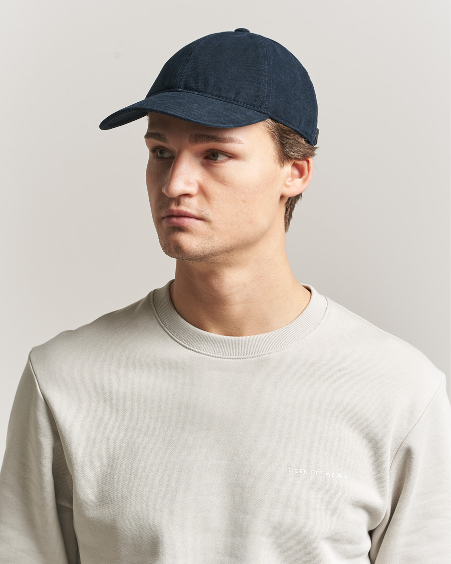 Men | Hats & Caps | Tiger of Sweden | Hent Washed Cap Light Ink