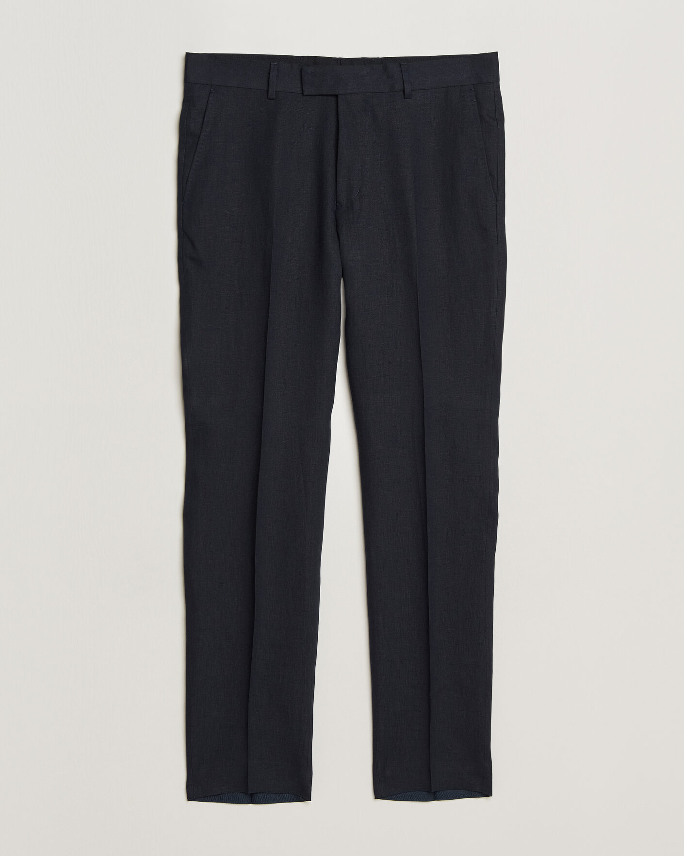 Men | Trousers | Tiger of Sweden | Tenuta Linen Suit Trousers Midnight Blue