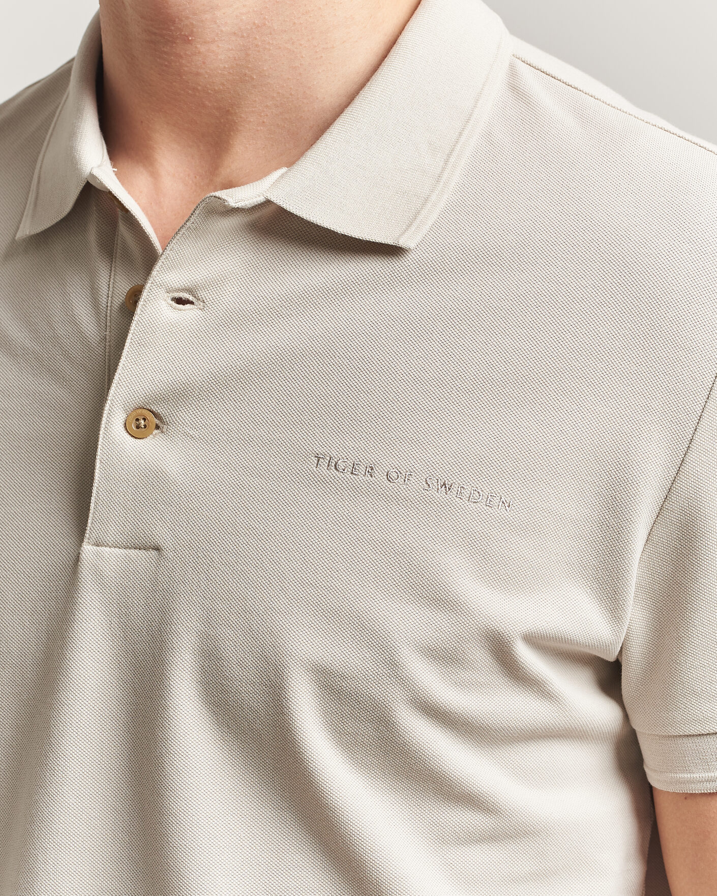 Men | Polo Shirts | Tiger of Sweden | Darios Polo Seline Grey