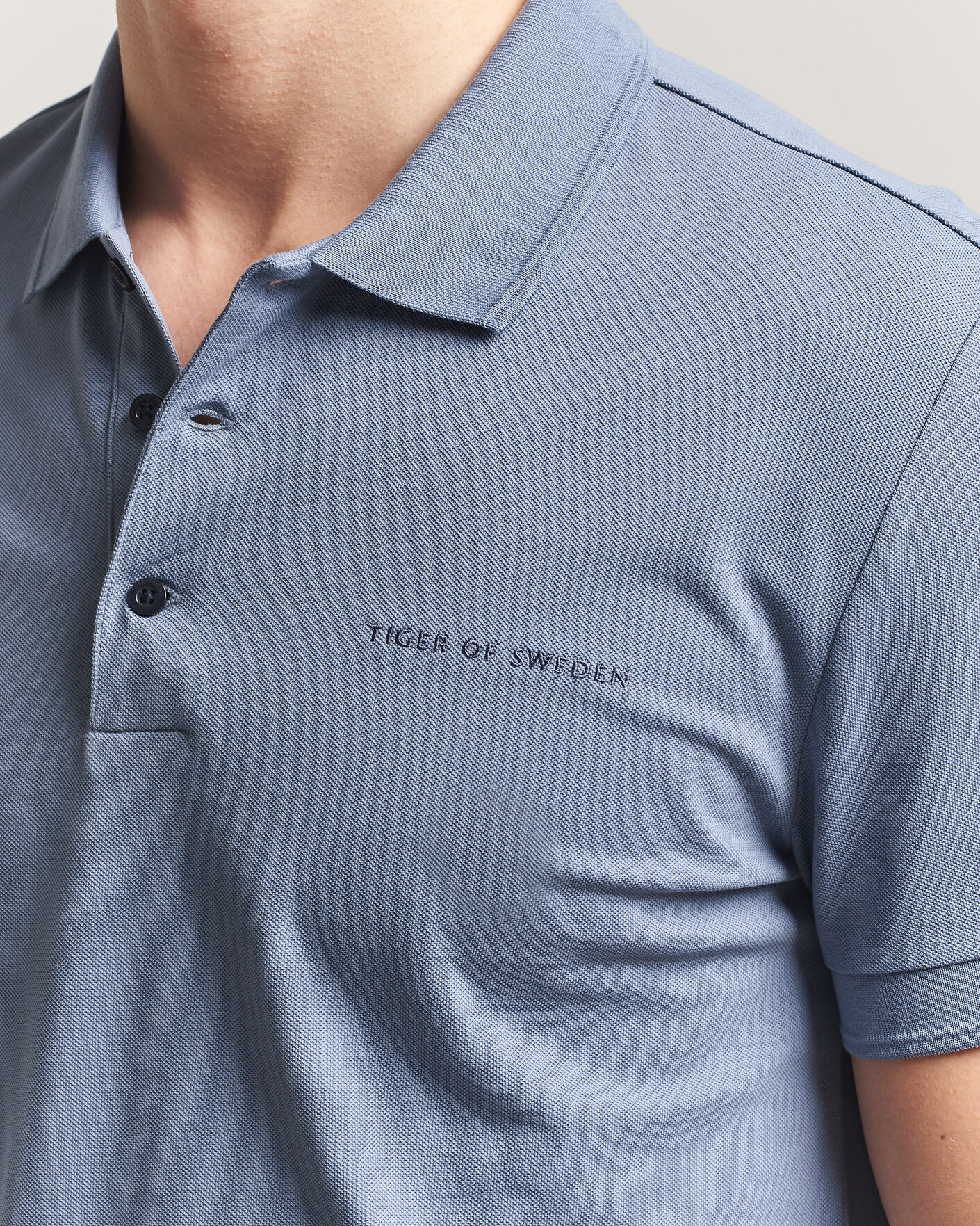 Men | Polo Shirts | Tiger of Sweden | Darios Polo Dull Blue