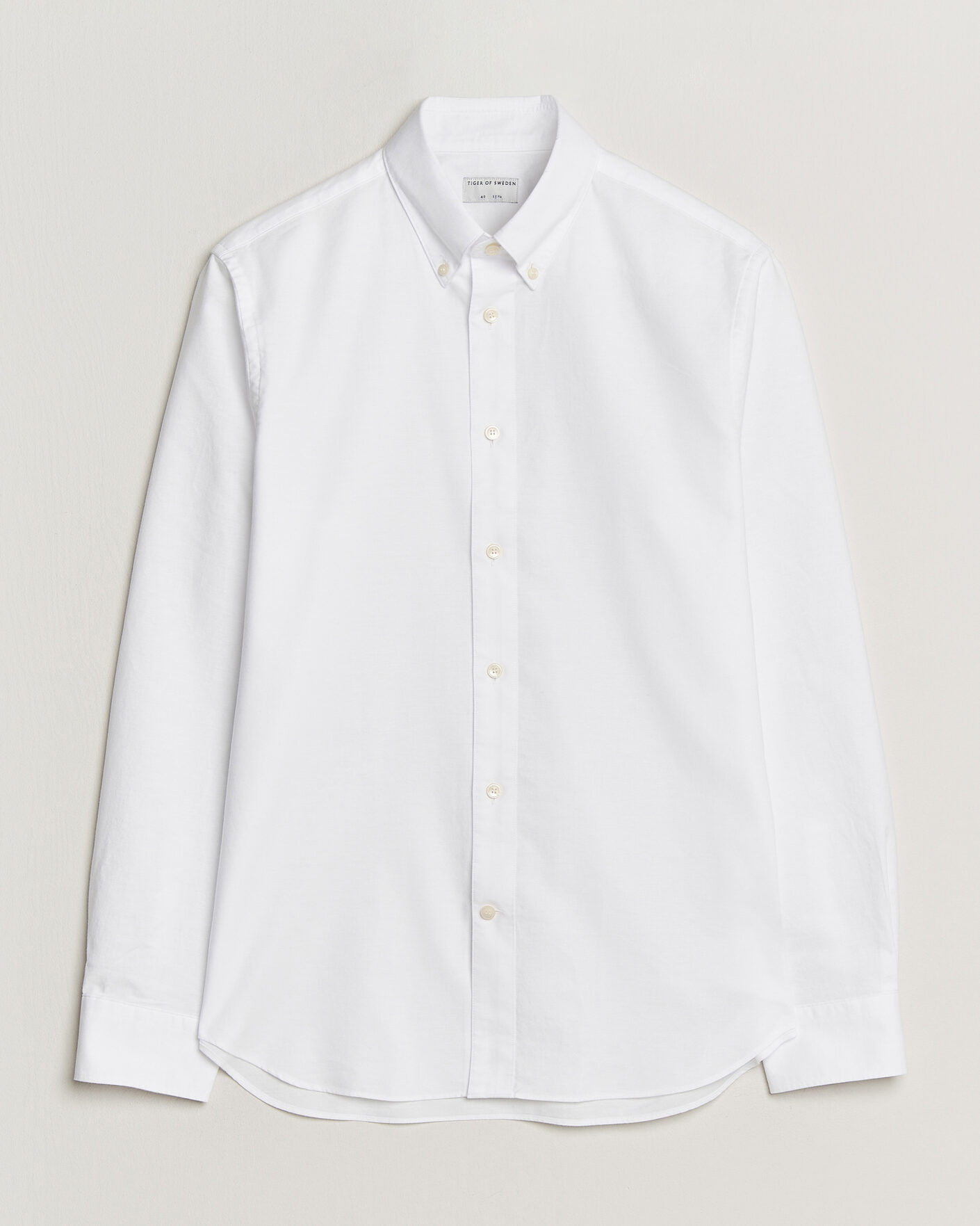 Men | Shirts | Tiger of Sweden | Bjorn Oxford Shirt Pure White