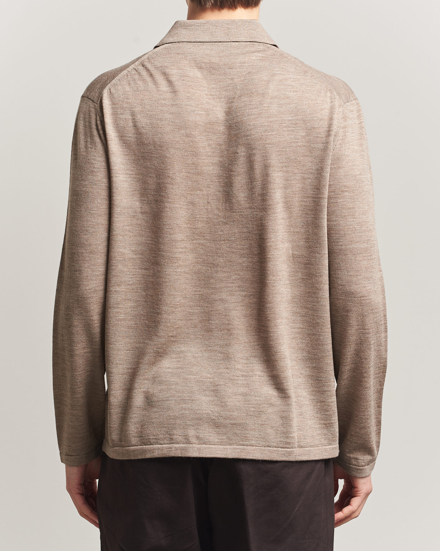 Men | Sweaters & Knitwear | Tiger of Sweden | Verklin Merino Knitted Cardigan Beige Melange