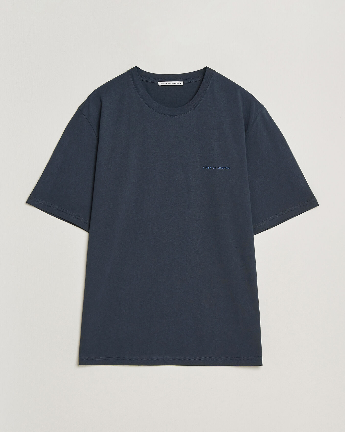 Men | T-Shirts | Tiger of Sweden | Pro Logo Crew Neck T-Shirt Light Ink