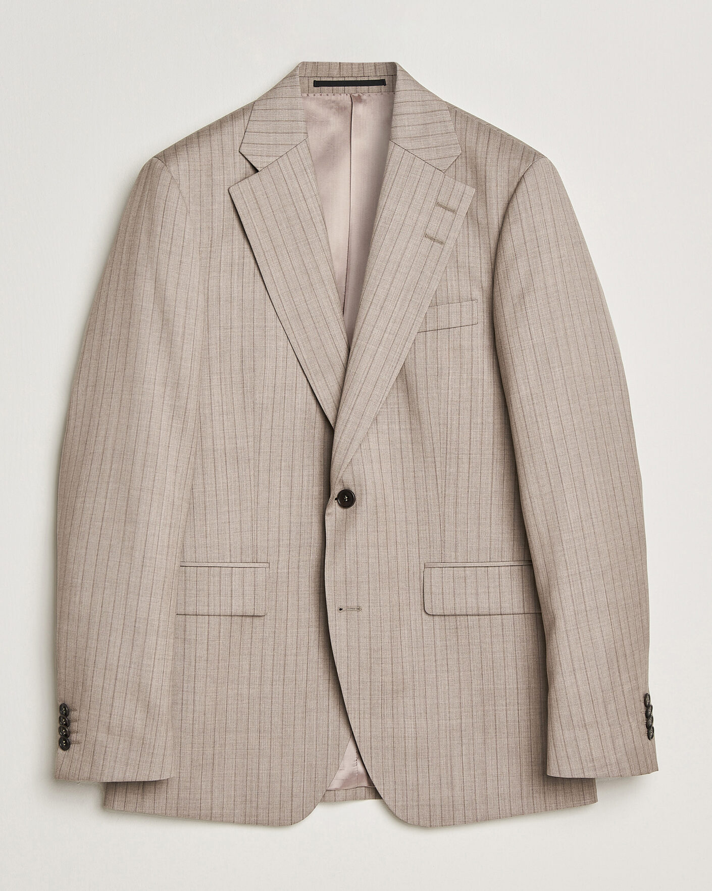Men | Blazers | Tiger of Sweden | Ease Wool Pinstriped Blazer Clay