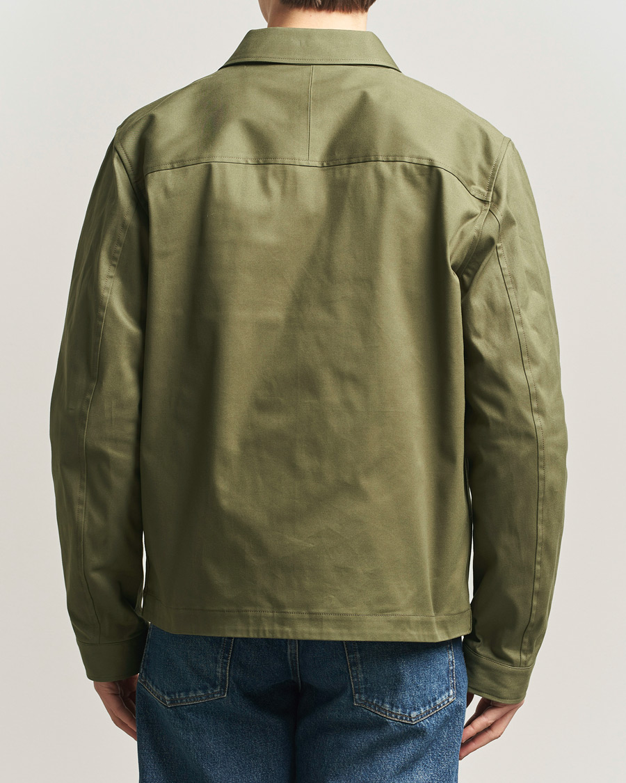 Men | Shirts | Tiger of Sweden | Barnaby Cotton Overshirt Kalamata Green