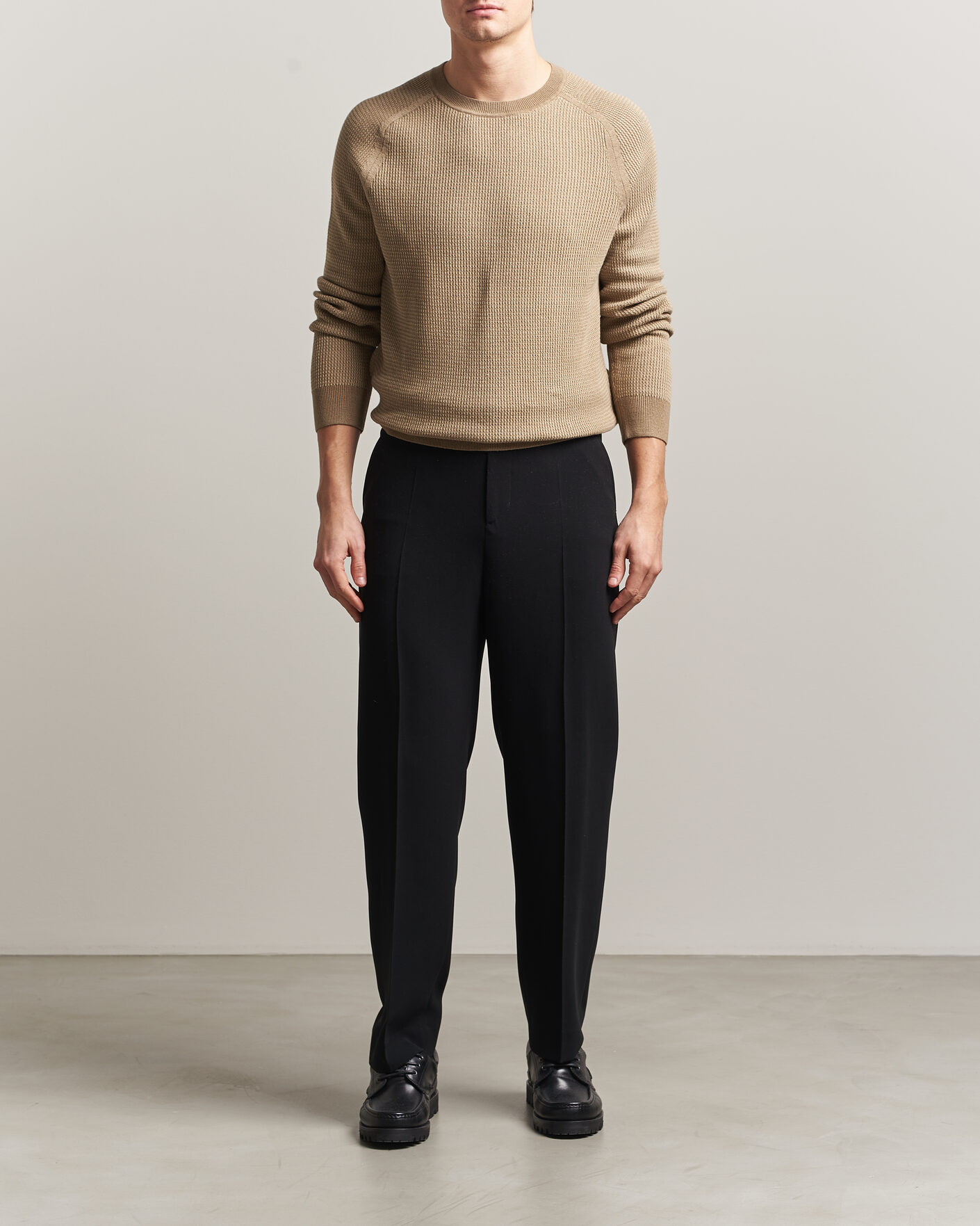 Men | Sweaters & Knitwear | Tiger of Sweden | Martin Knitted Sweater Umber Brown