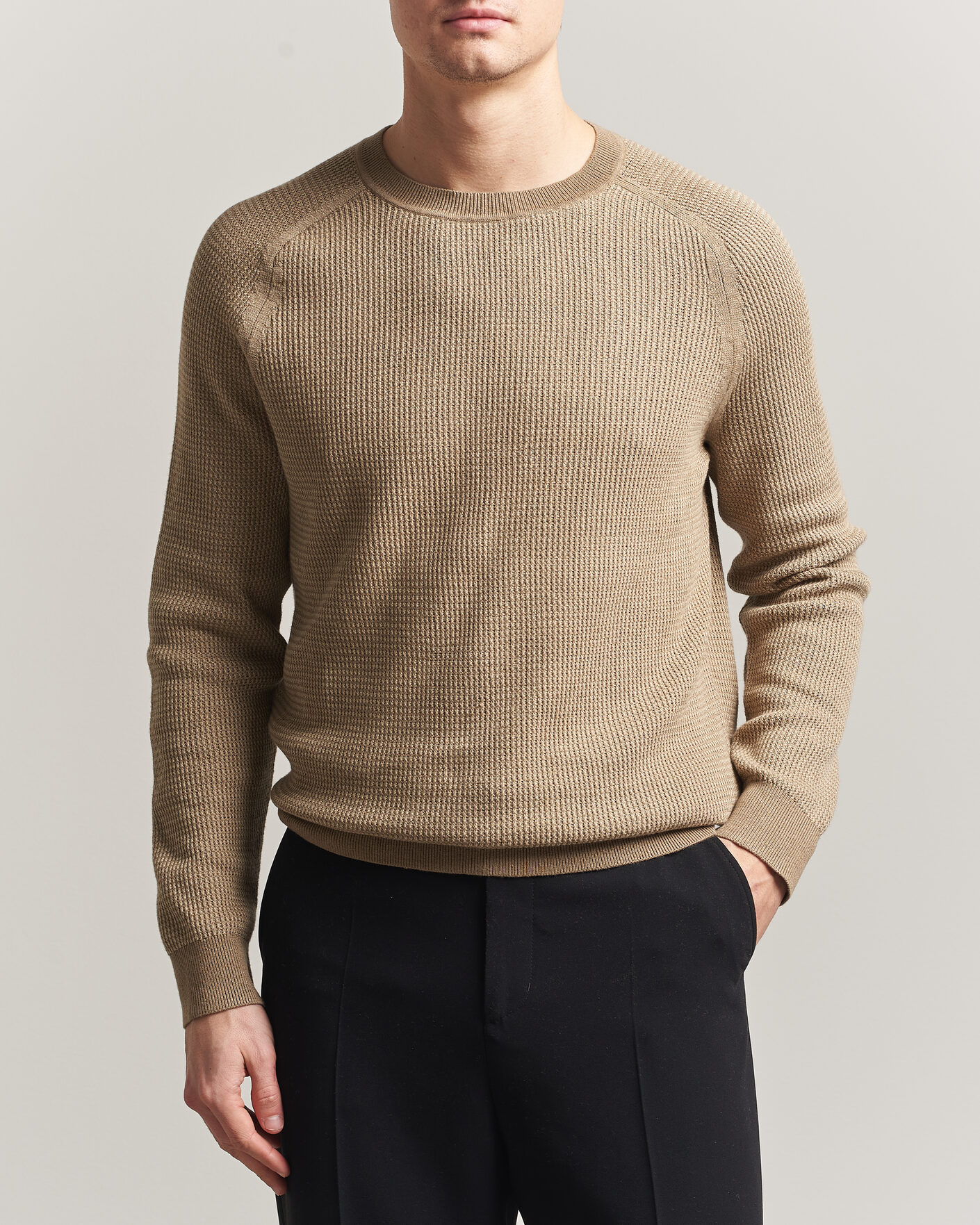 Men | Sweaters & Knitwear | Tiger of Sweden | Martin Knitted Sweater Umber Brown