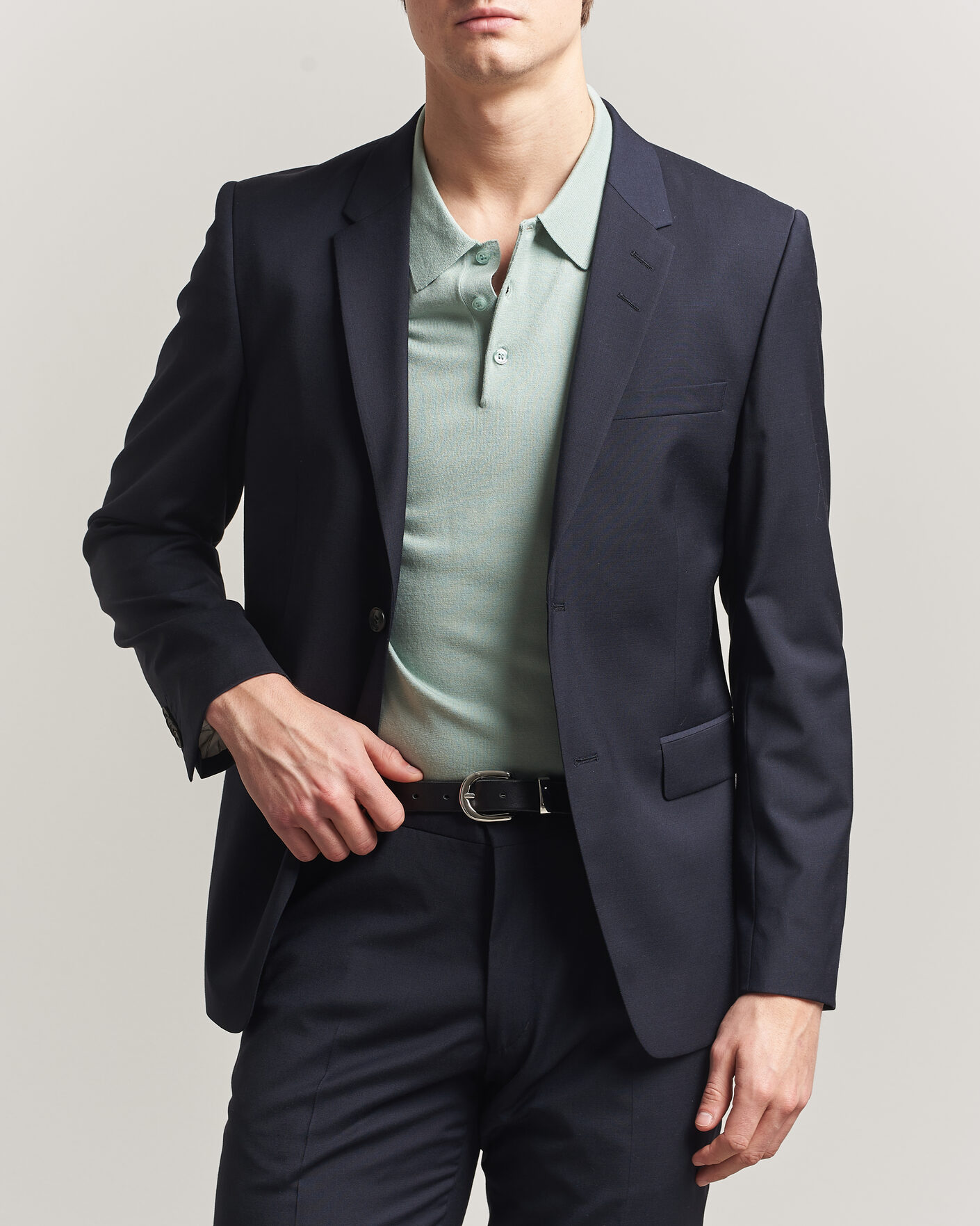 Men | Blazers | Tiger of Sweden | Jamie Wool Travel Suit Blazer Dark Ink