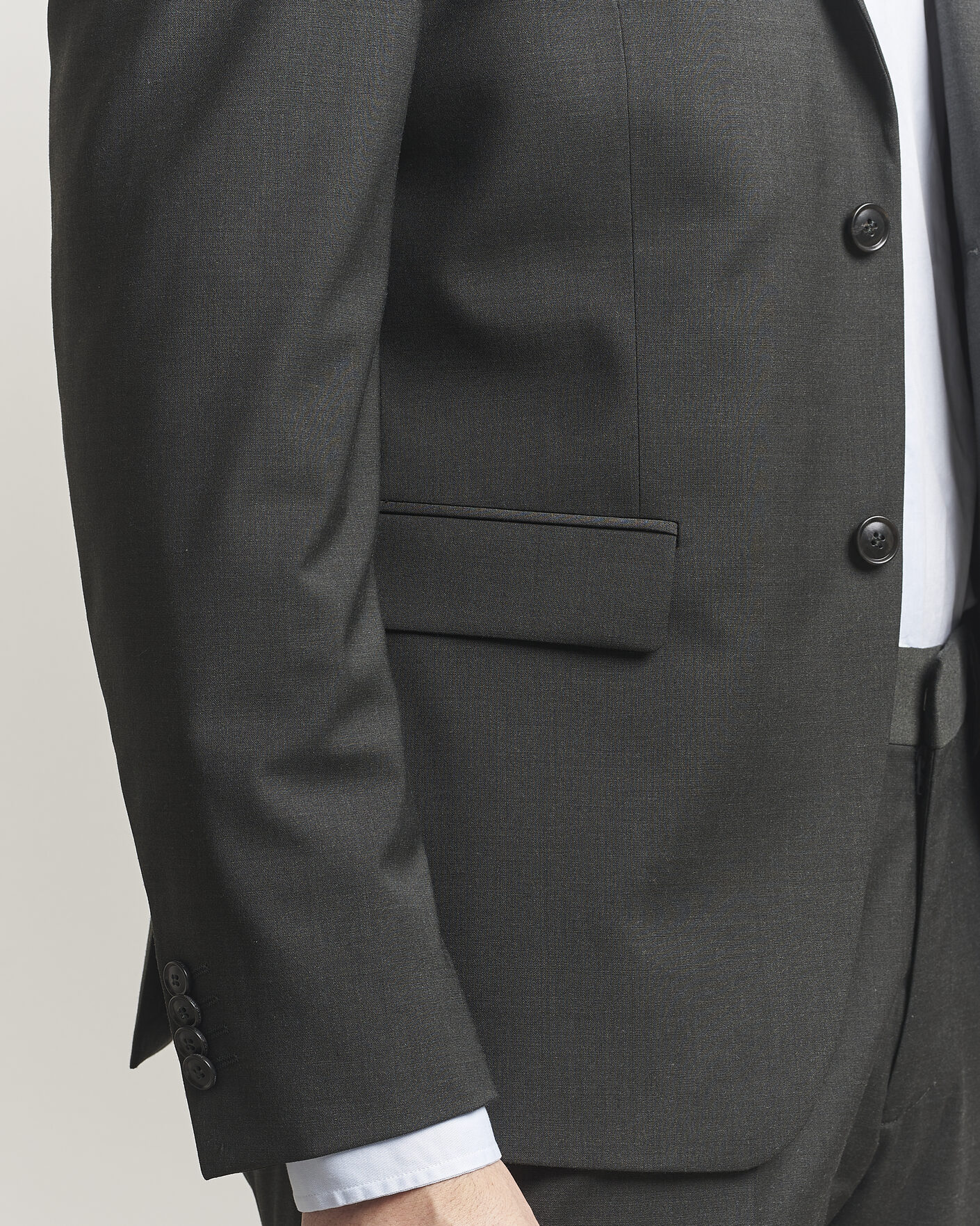 Men | Blazers | Tiger of Sweden | Jamie Wool Travel Suit Blazer Olive Extreme