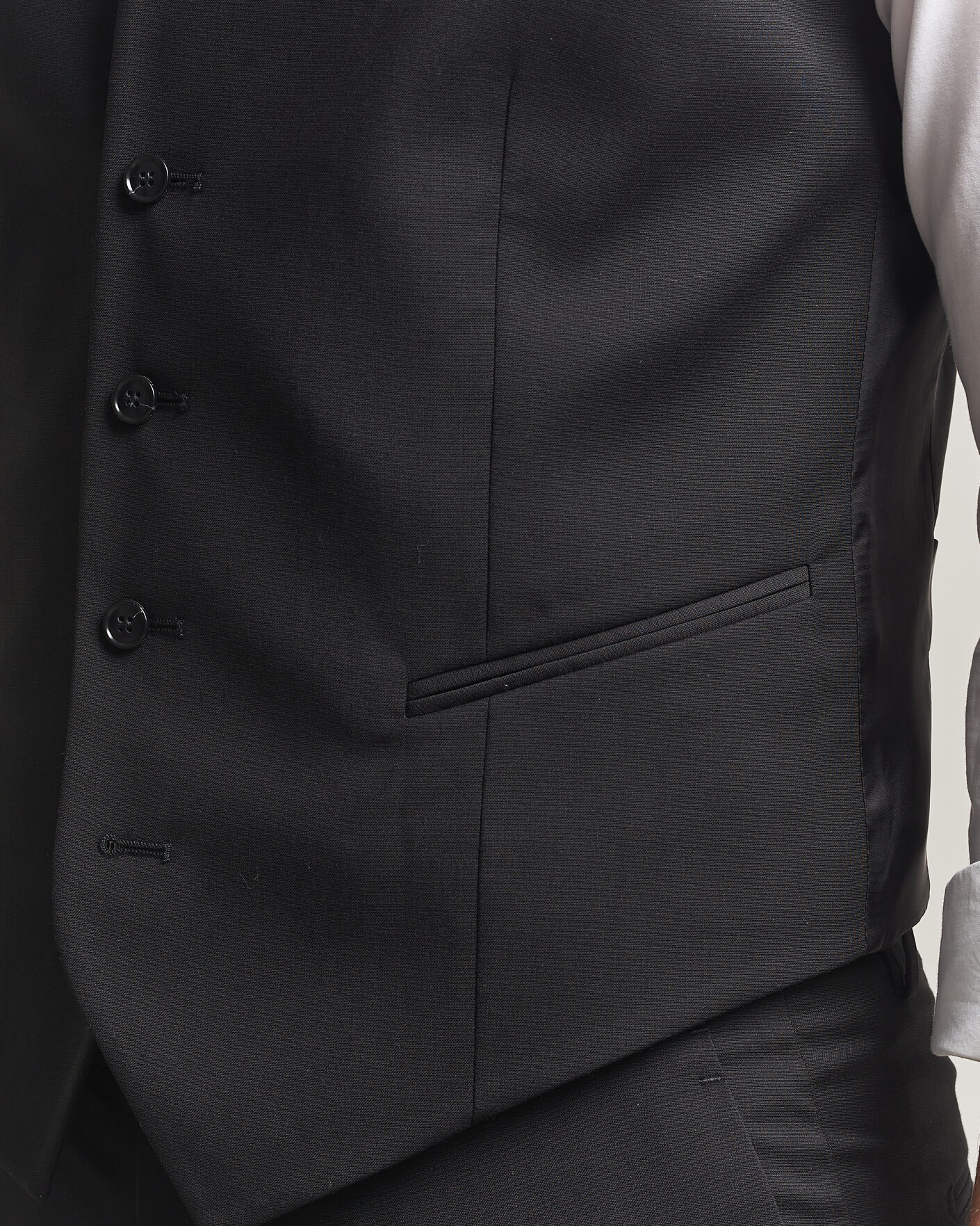 Men | Gilets | Tiger of Sweden | Winston Wool Travel Waistcoat Black