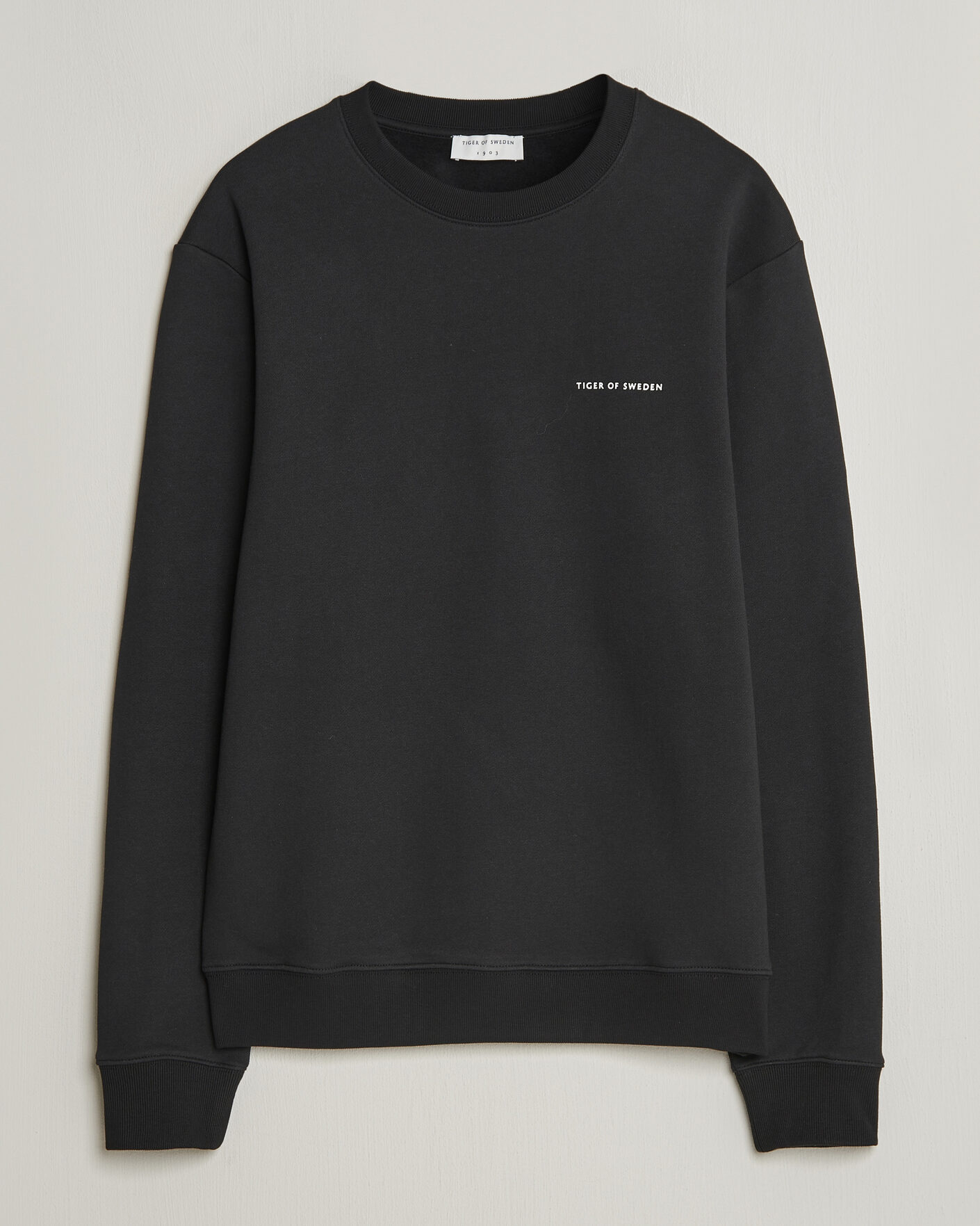 Men | Sweaters & Knitwear | Tiger of Sweden | Emerson Crew Neck Sweatshirt Black