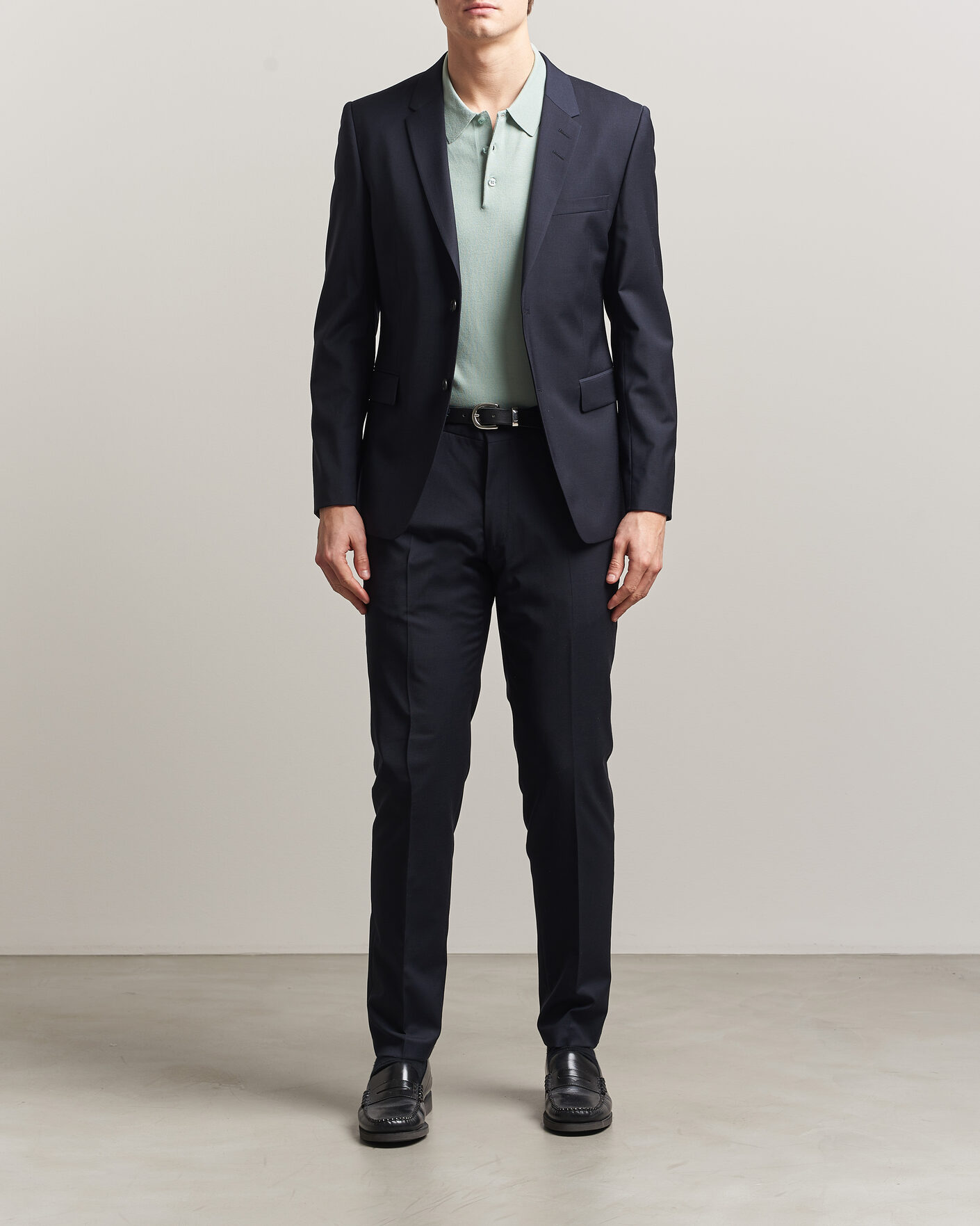 Men | Trousers | Tiger of Sweden | Tenuta Wool Travel Suit Trousers Dark Ink