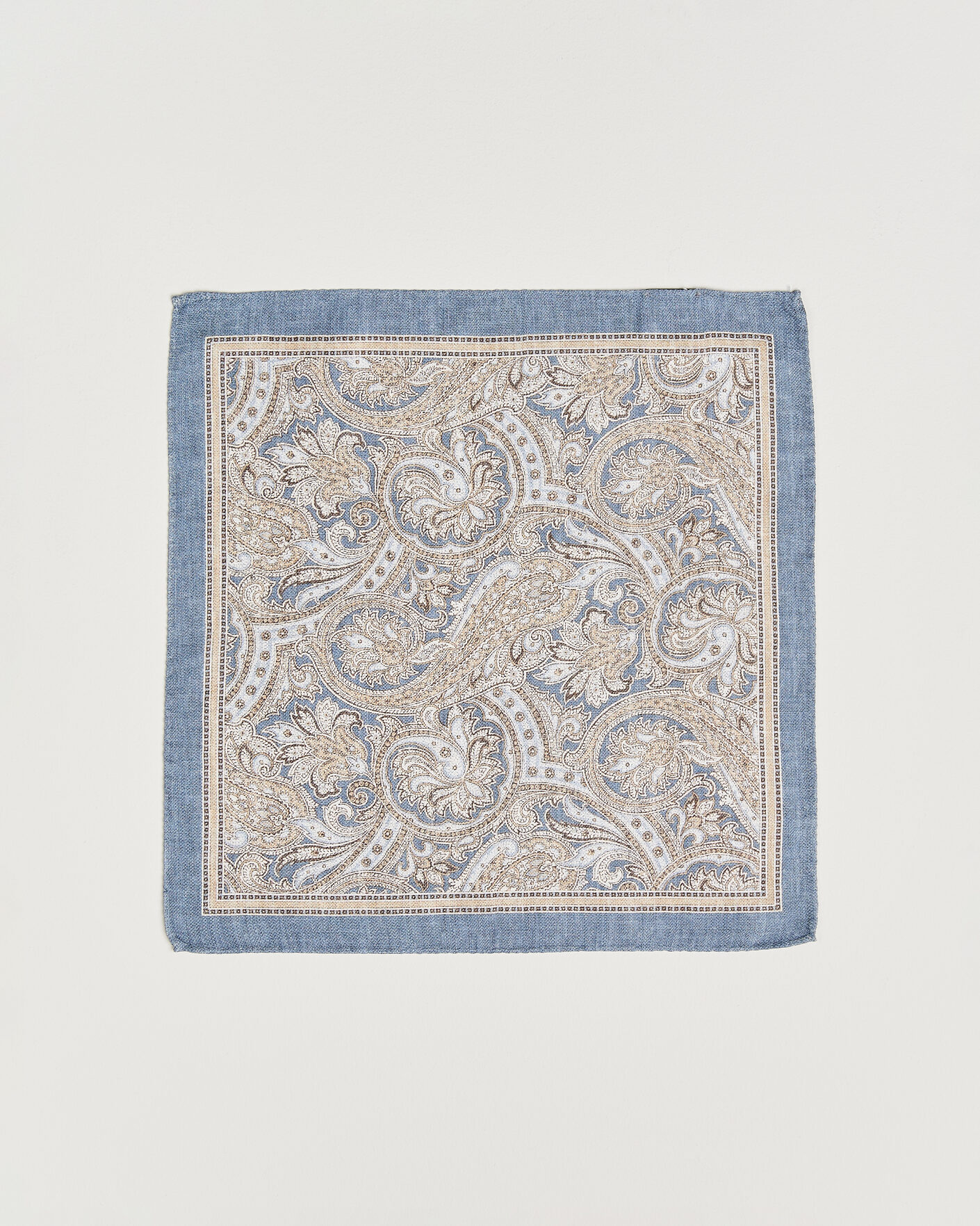 Men | Pocket Squares | Amanda Christensen | Silk Shappe Double Faced Pocket Square Navy