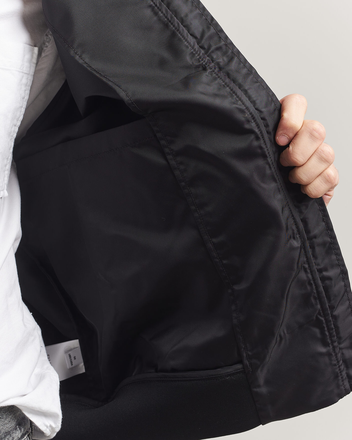 Men | Coats & Jackets | Filippa K | Technical Bomber Jacket Black