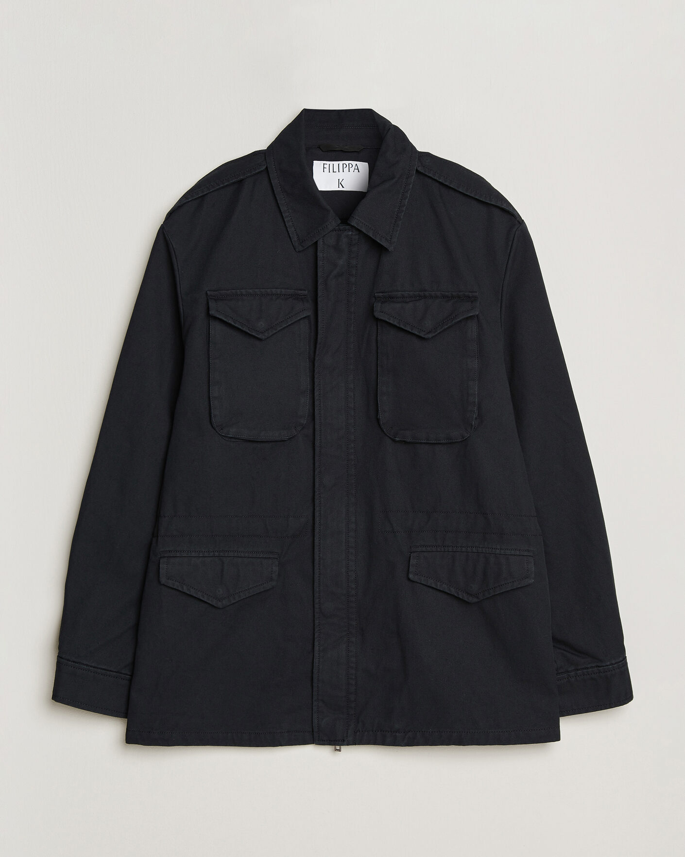 Filippa K Cotton Field Jacket Black at CareOfCarl.com