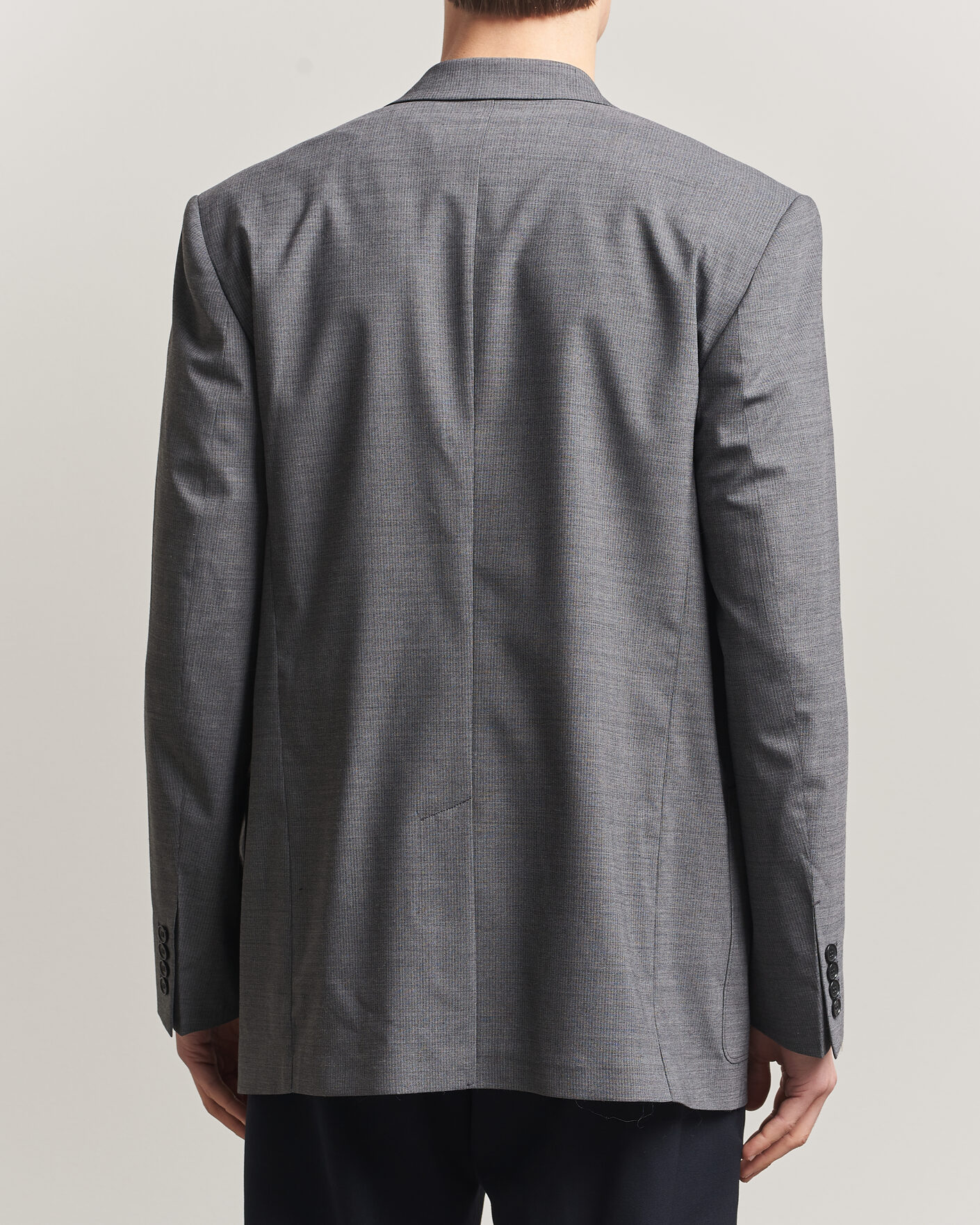 Men | Blazers | Filippa K | Michael Wool Pinstriped Double Breasted  Blazer Mid Grey