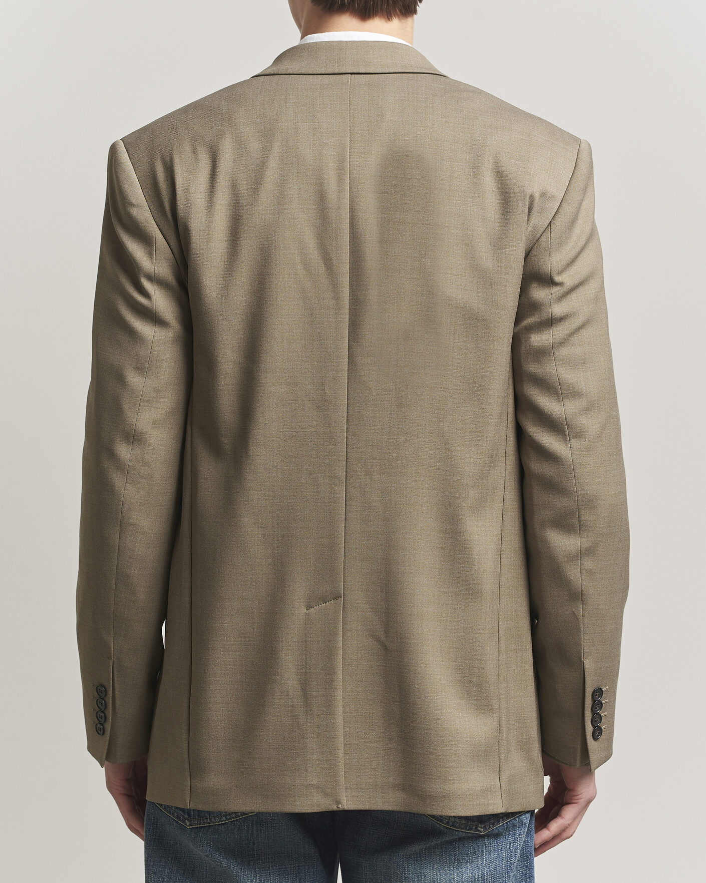 Men | Blazers | Filippa K | Michael Wool Double Breasted Blazer Light Driftwood