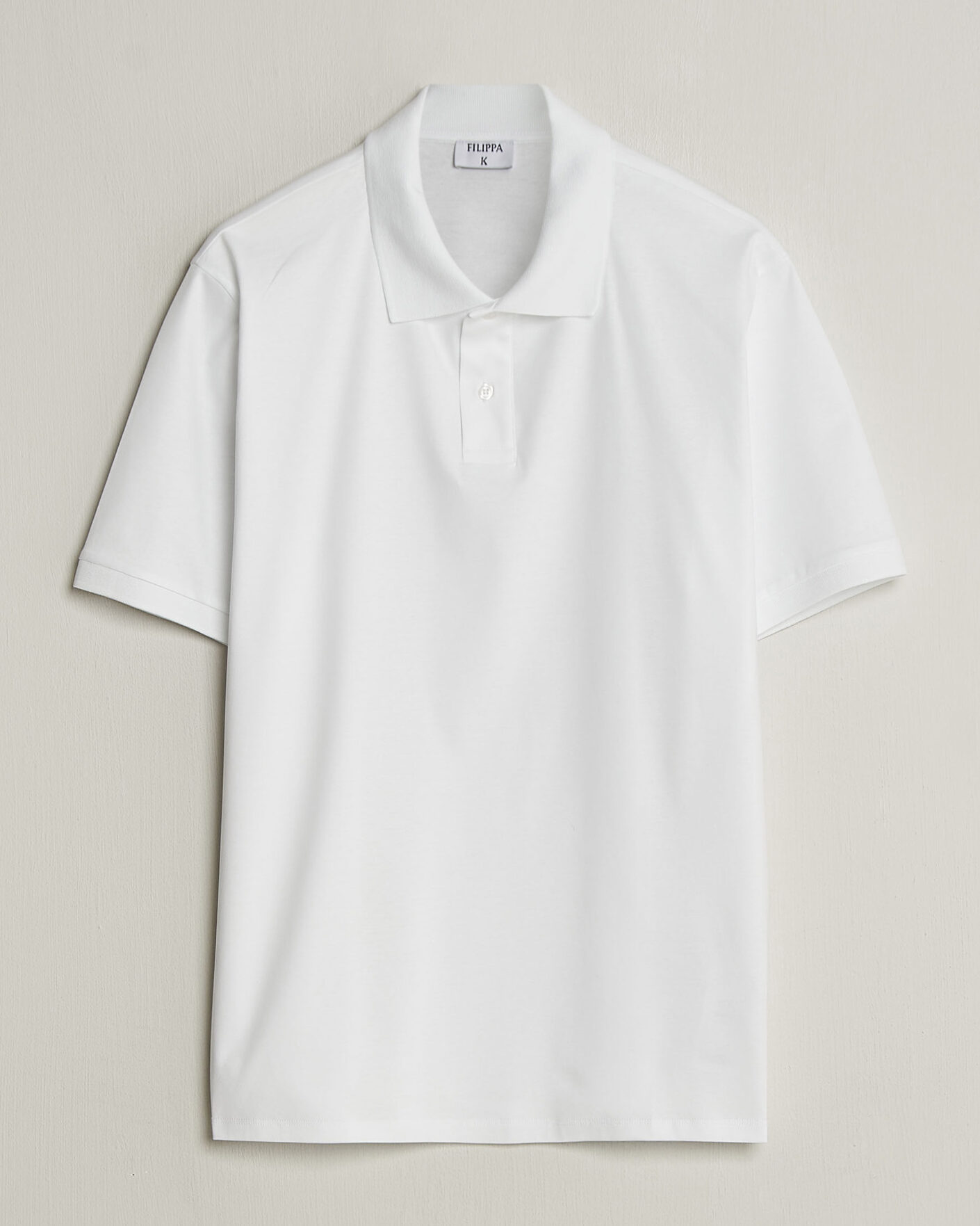 Men | Polo Shirts | Filippa K | Technical Cotton Polo White