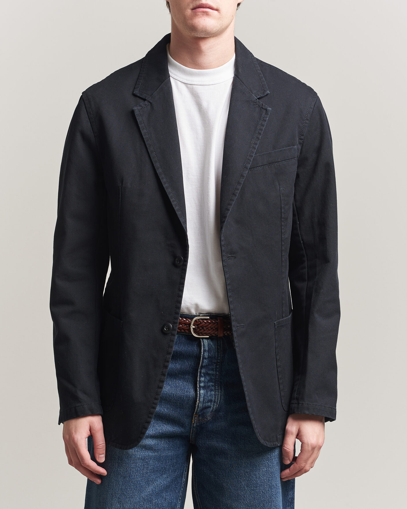 Men | Blazers | Filippa K | Christopher Cotton Blazer Black