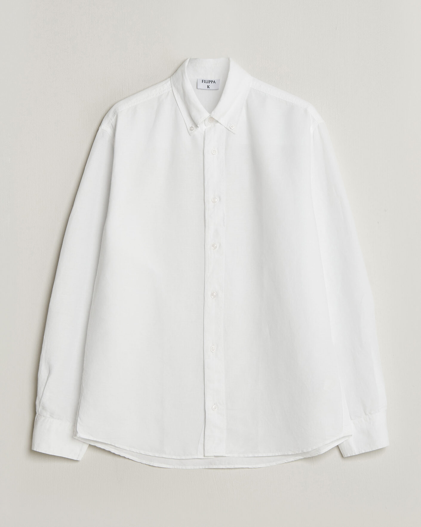 Men | Shirts | Filippa K | Relaxed Cotton/Linen Shirt White