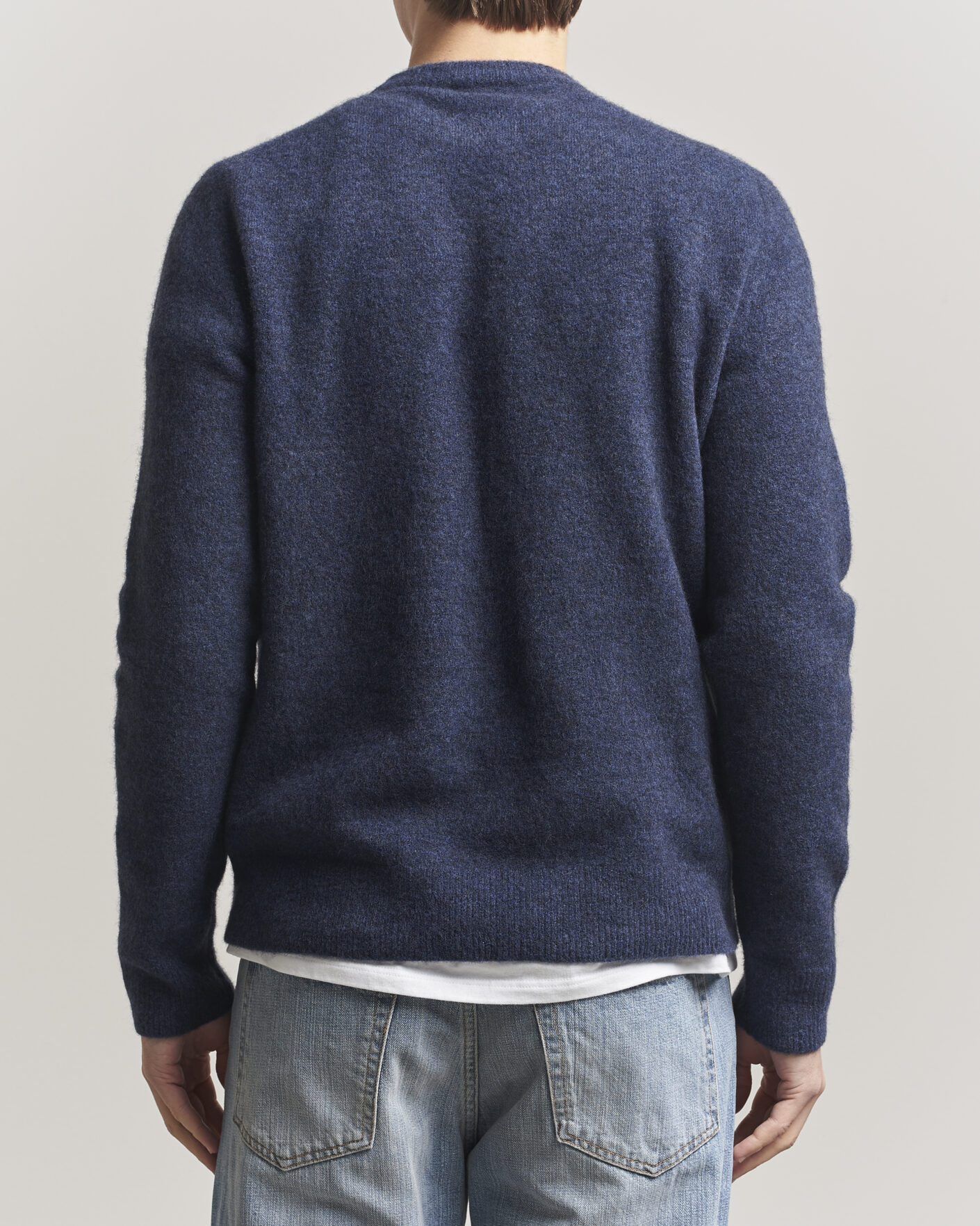 Men | Sweaters & Knitwear | Filippa K | Yak Knitted Sweater Night Teal