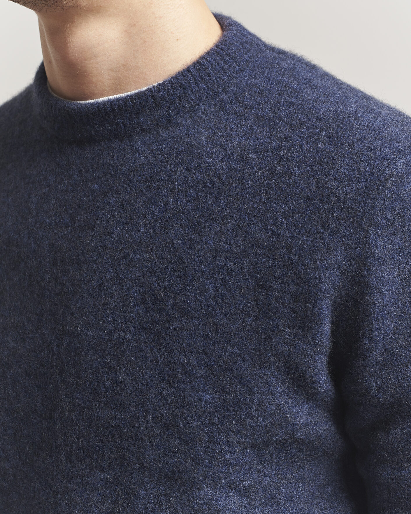 Men | Sweaters & Knitwear | Filippa K | Yak Knitted Sweater Night Teal