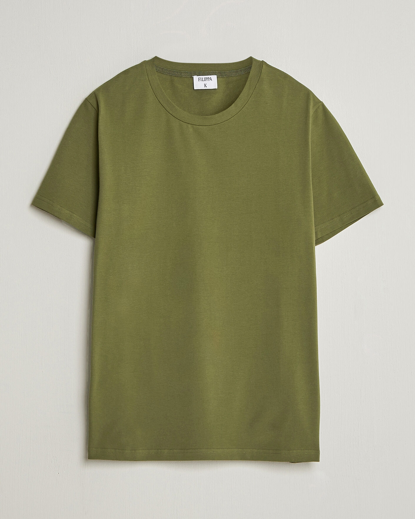 Men | T-Shirts | Filippa K | Soft Lycra T-Shirt Laurel Green