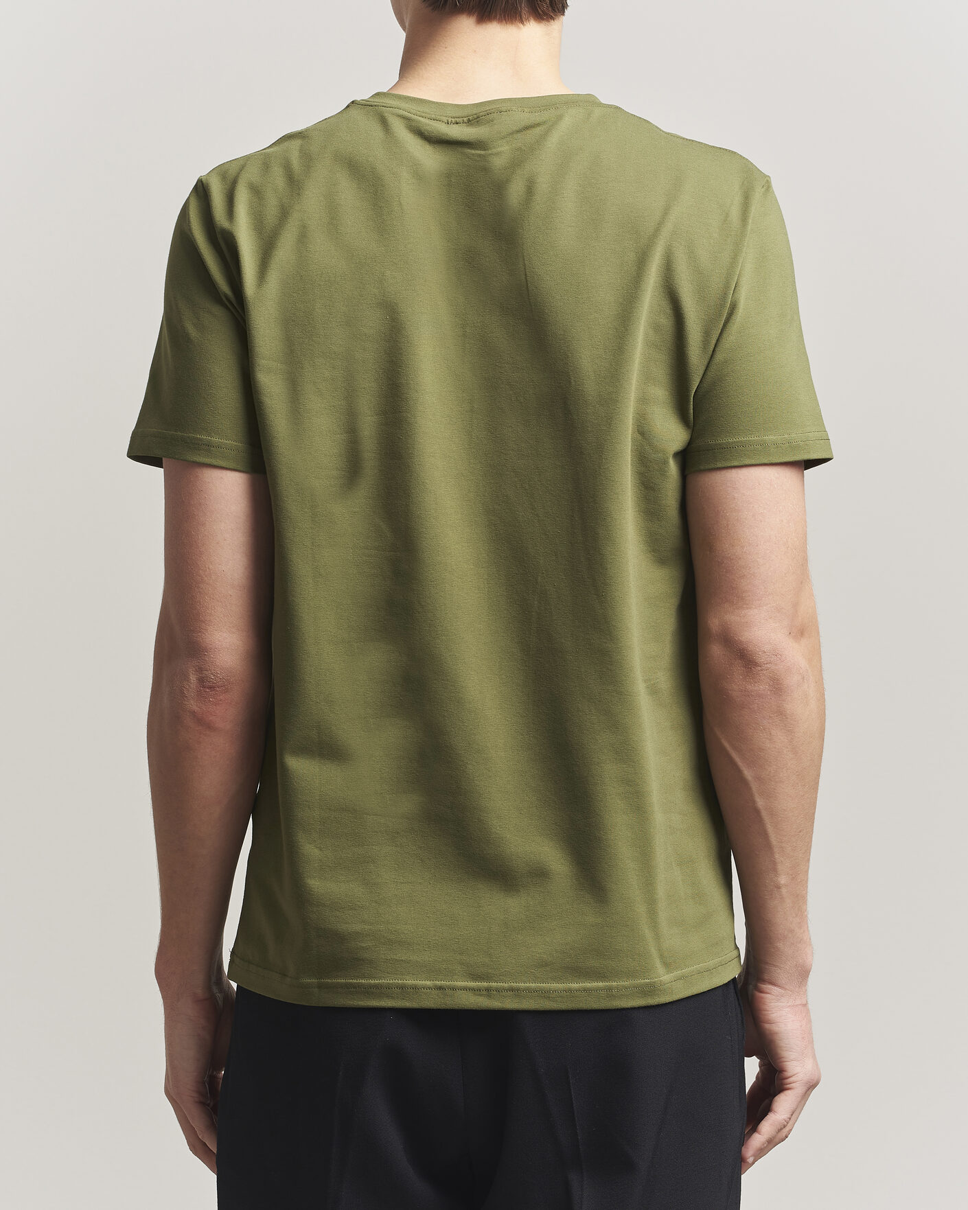 Men | T-Shirts | Filippa K | Soft Lycra T-Shirt Laurel Green