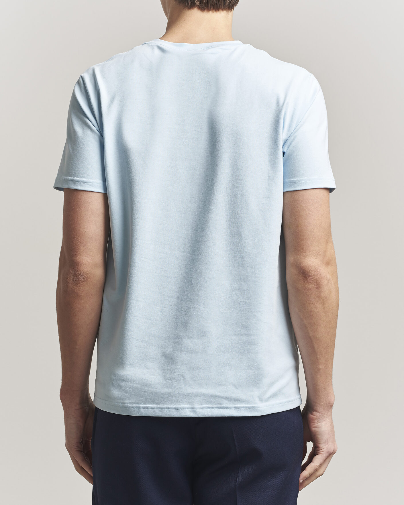 Men | T-Shirts | Filippa K | Soft Lycra T-Shirt Frost Blue