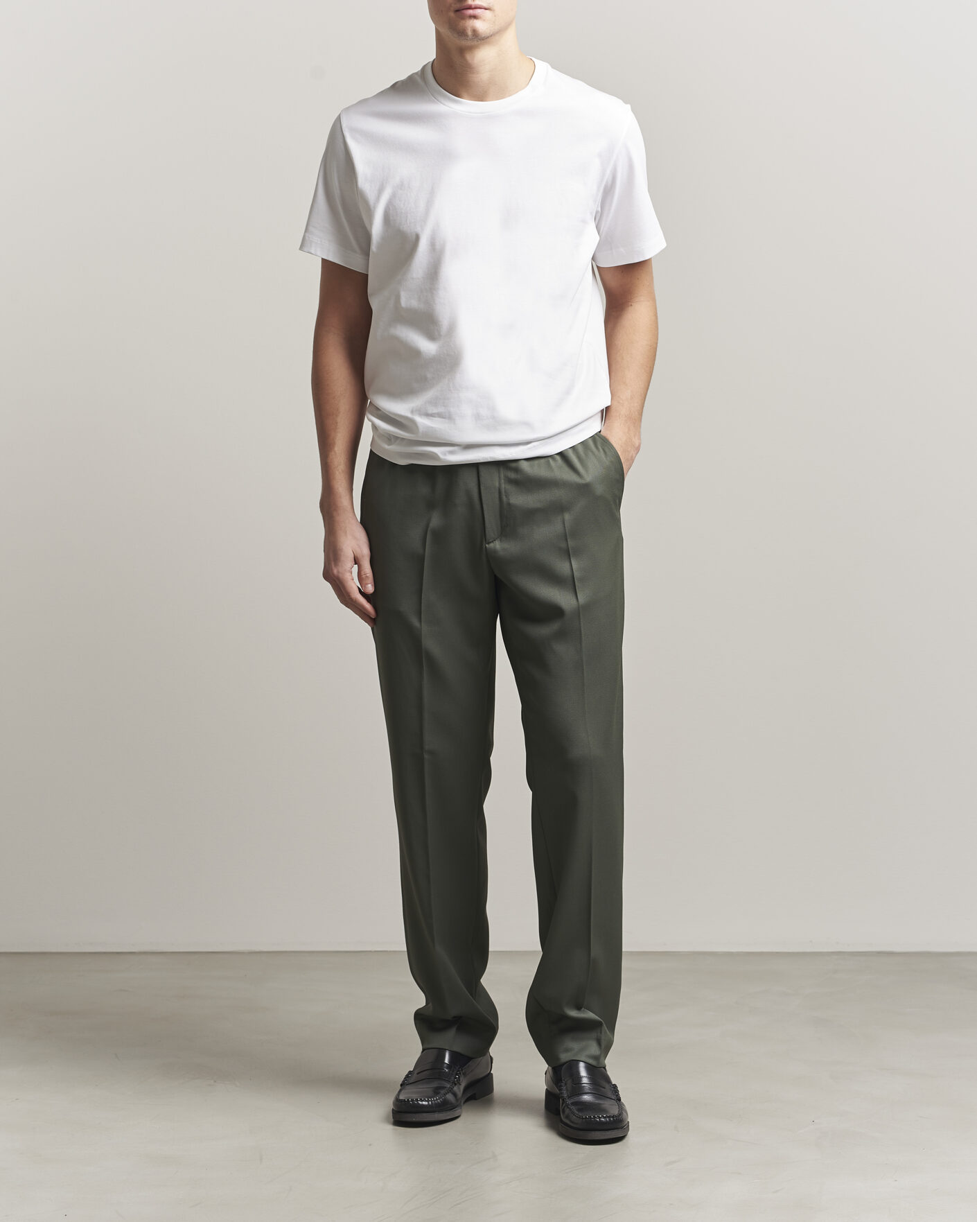 Men | T-Shirts | Filippa K | Filip Crew Neck T-Shirt White