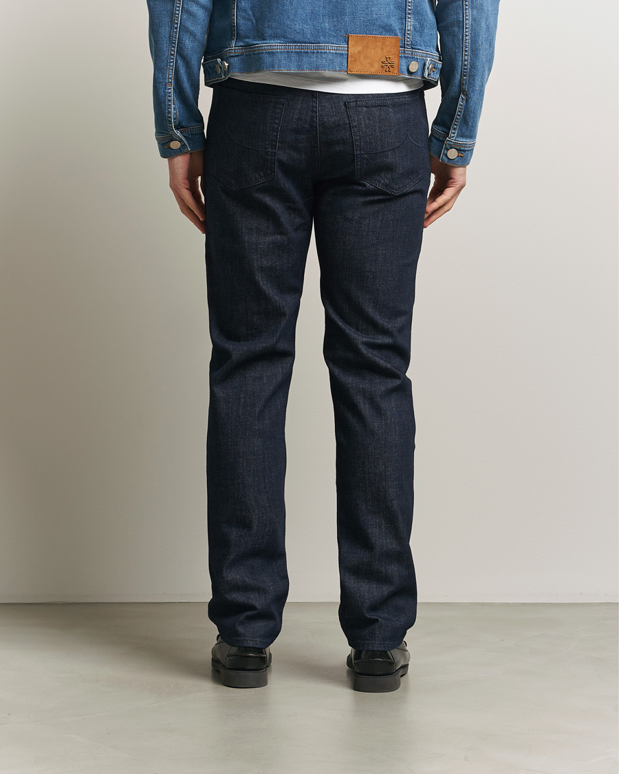 Men | Trousers | Jacob Cohën | Edos Regular Straight Fit Stretch Jeans Dark Blue