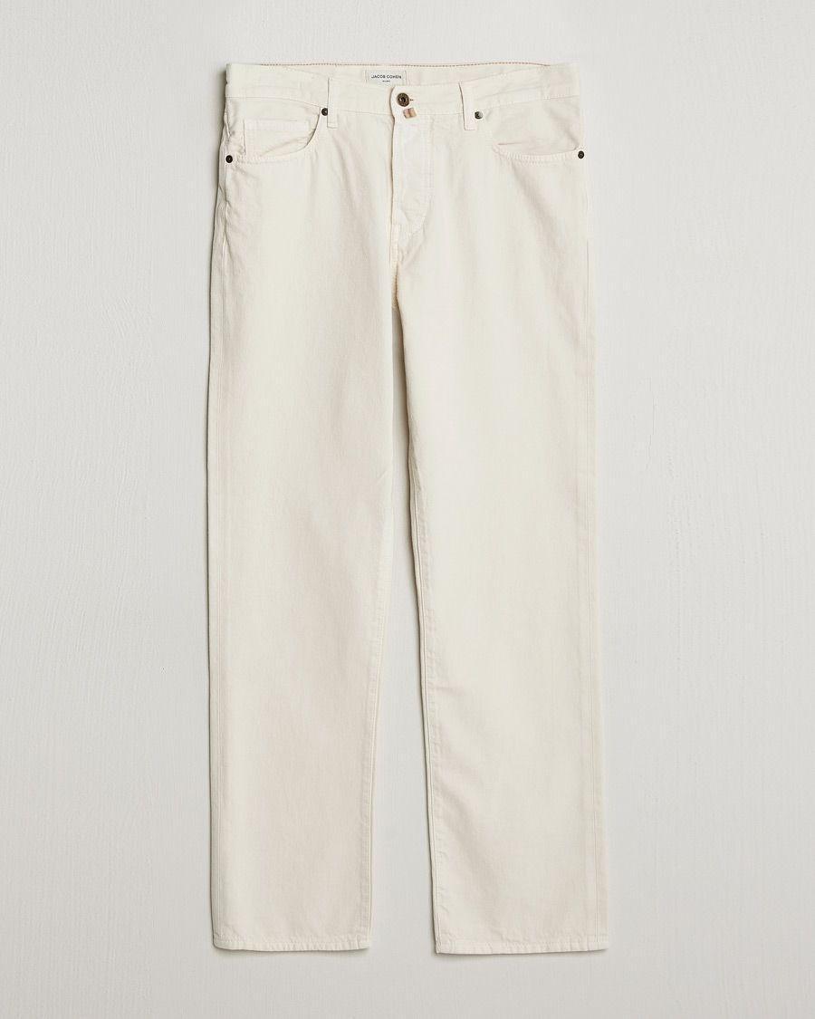 Men | Trousers | Jacob Cohën | Edos Regular Straight Fit Bull Denim Jeans White